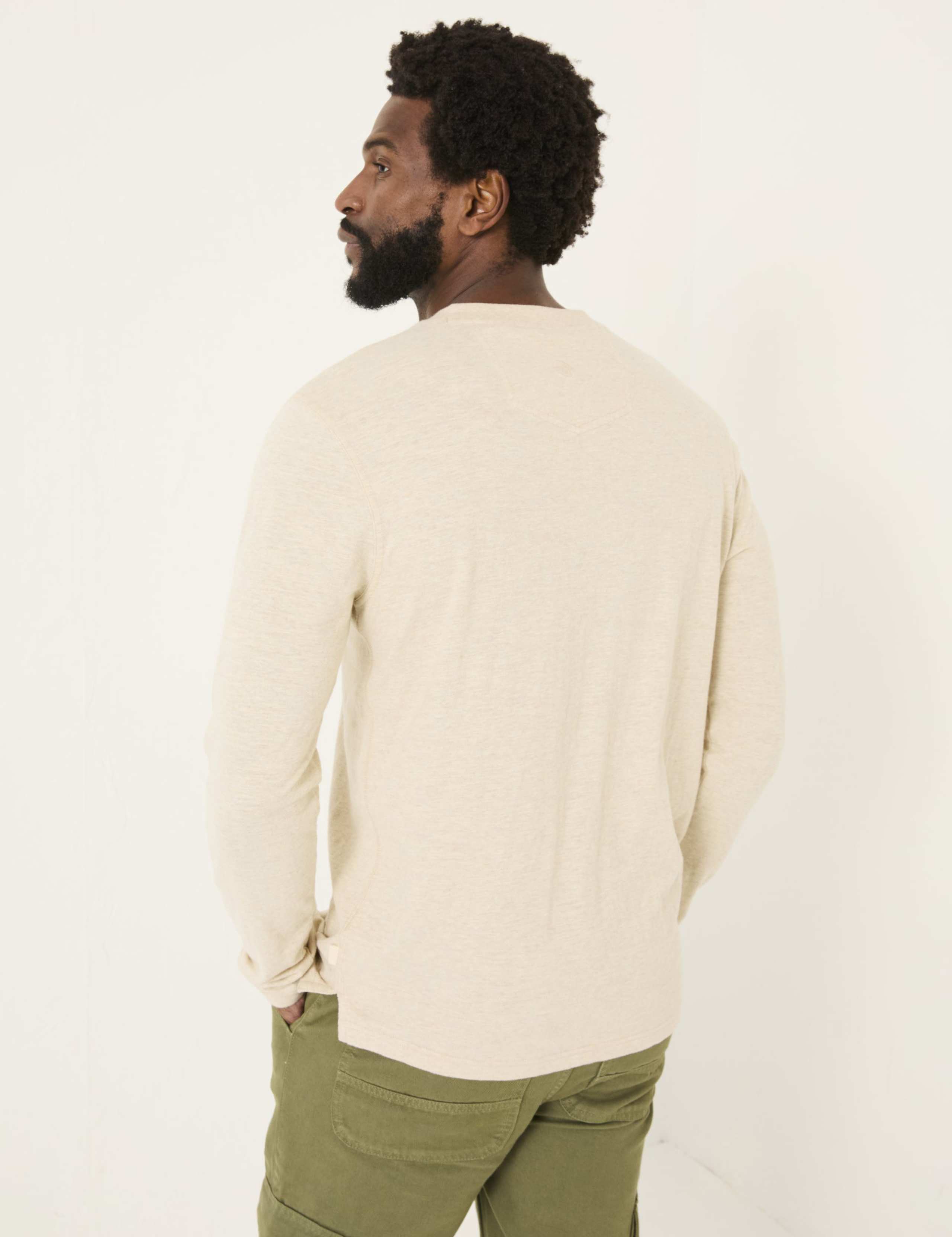 Pure Cotton Henley Top 3 of 5