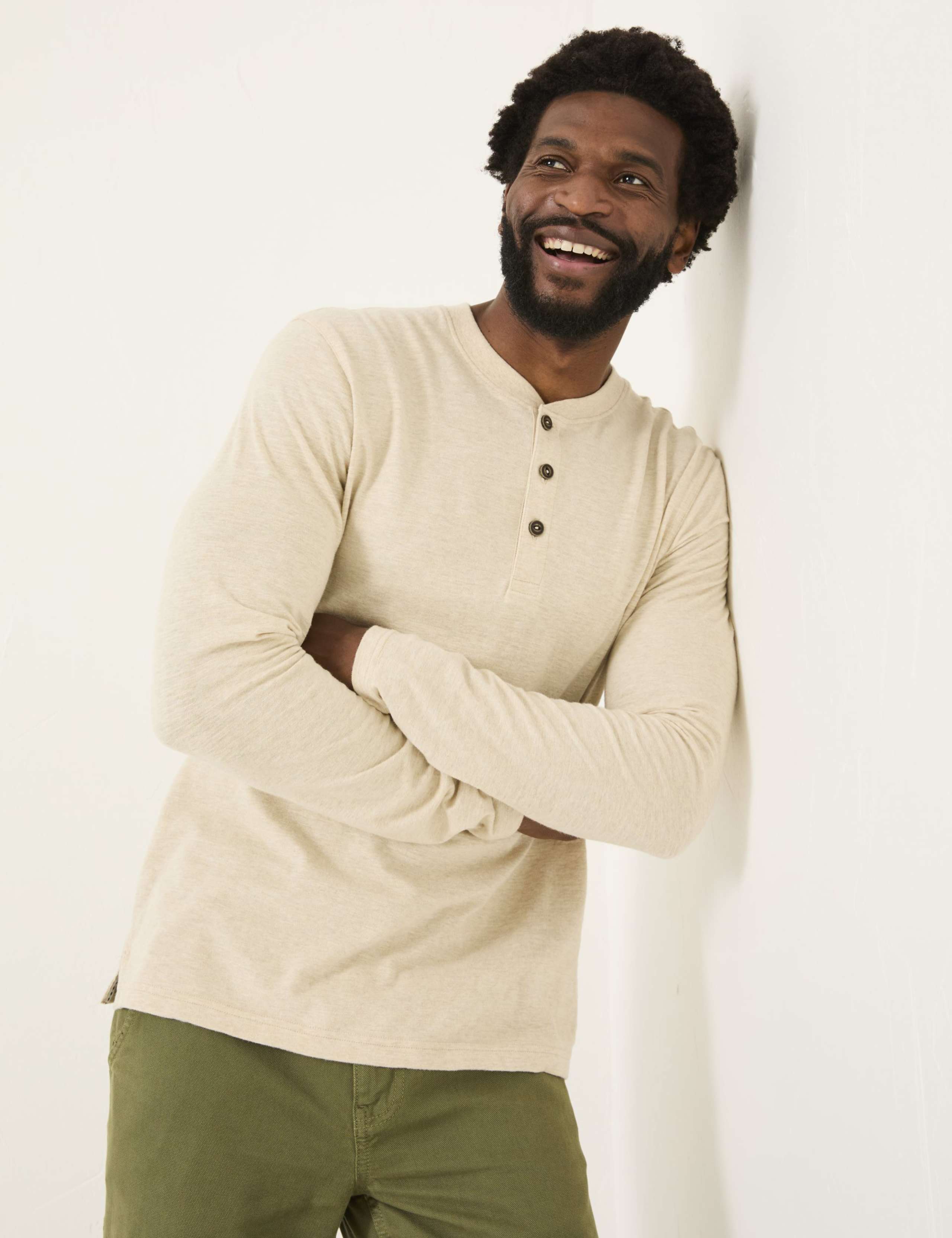 Pure Cotton Henley Top 5 of 5