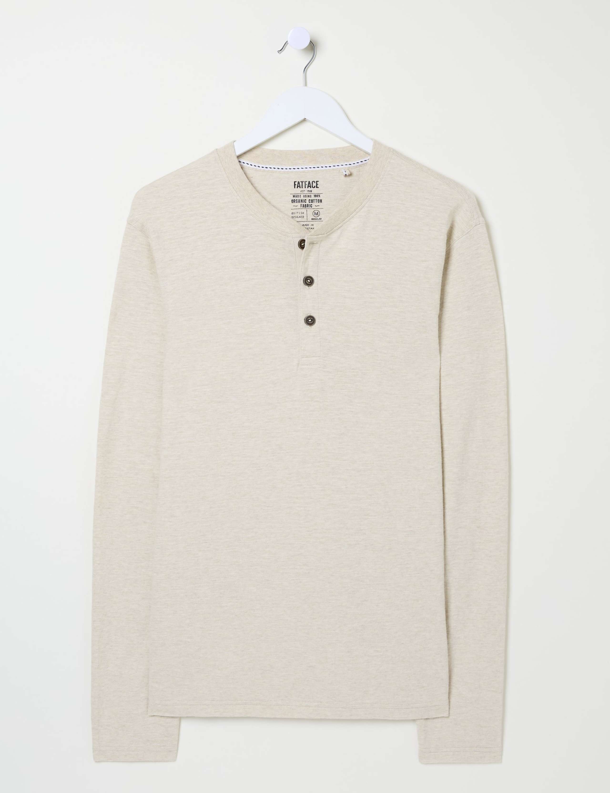 Pure Cotton Henley Top 2 of 5