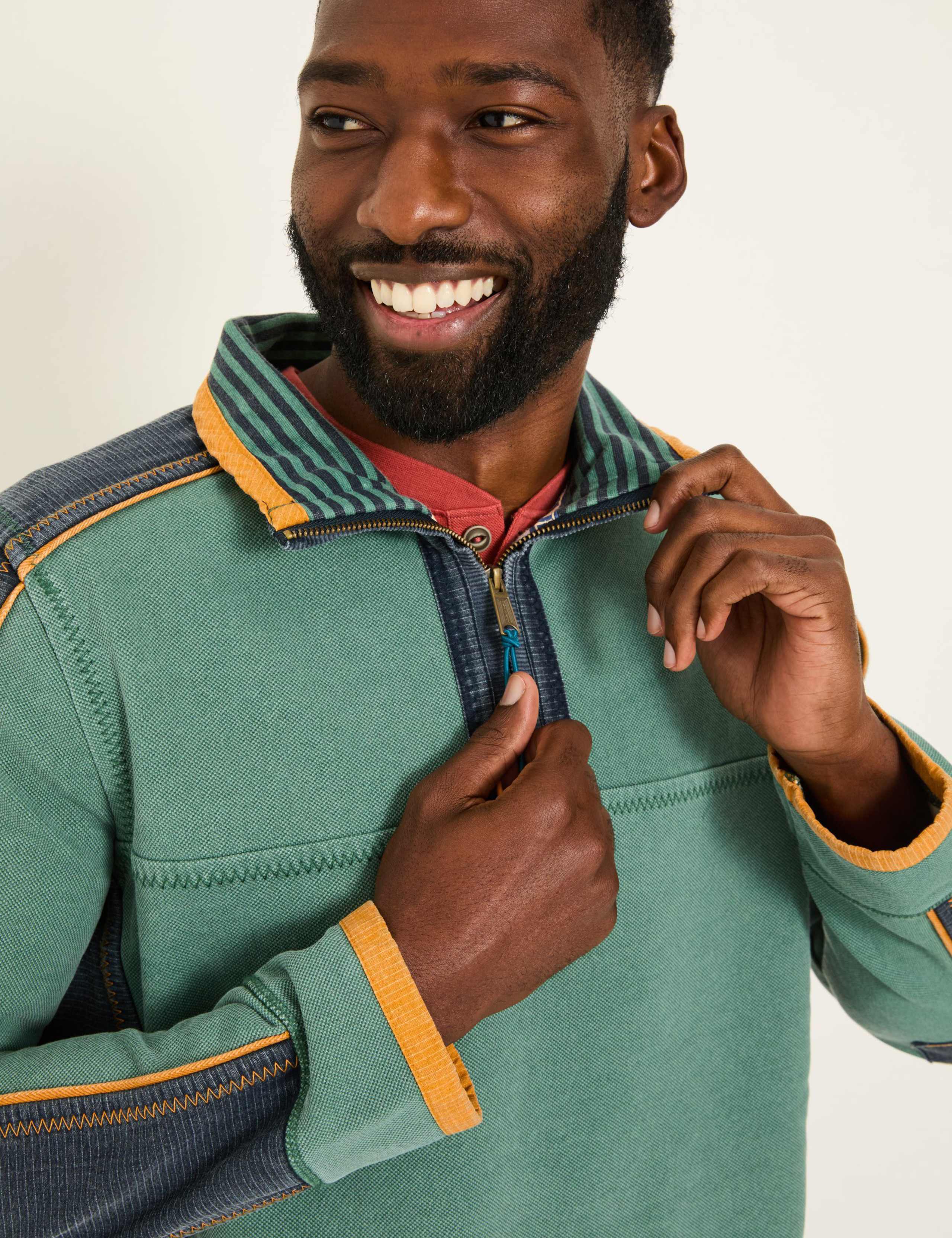 Pure Cotton Colour Block Sweatshirt 5 of 6