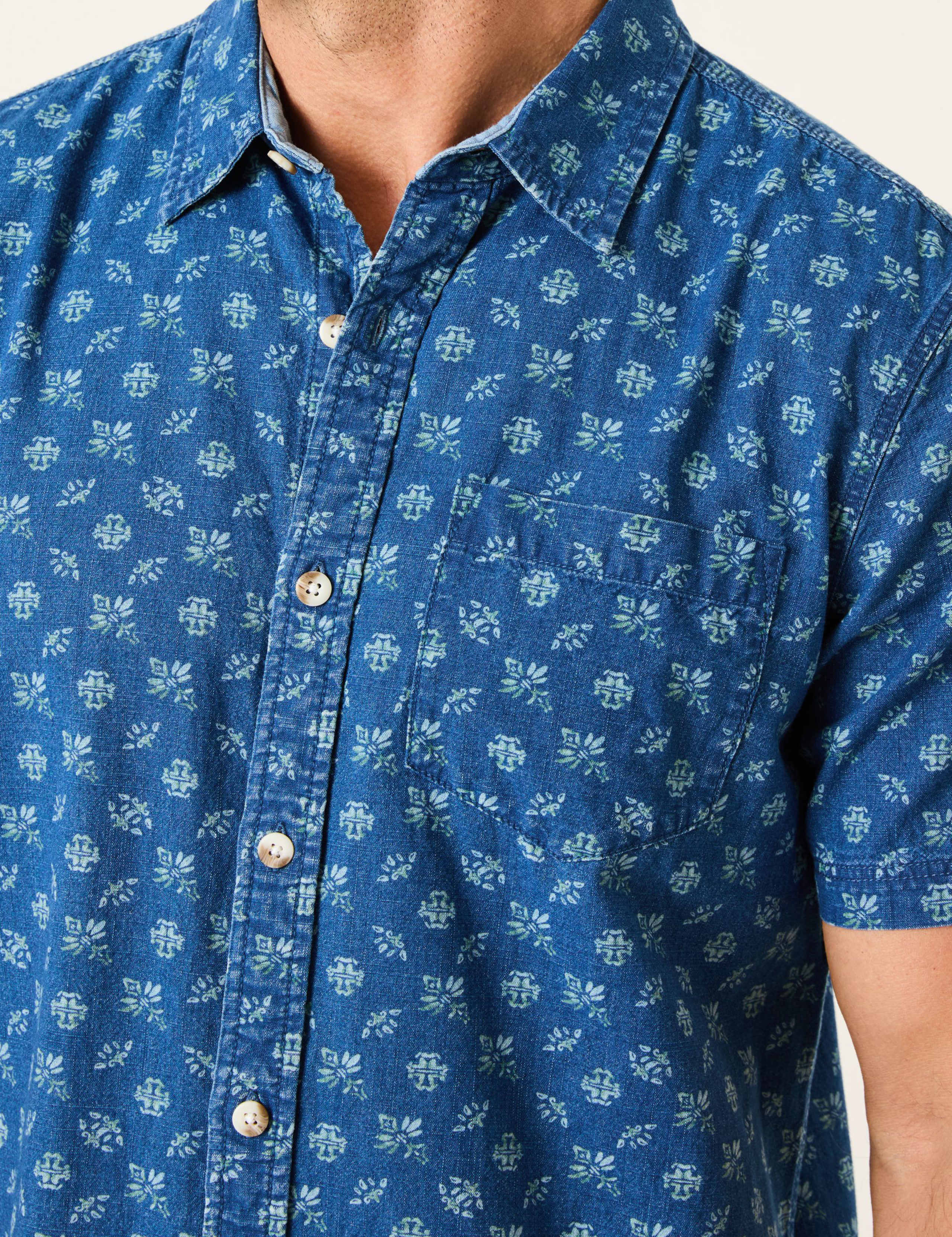 Denim Geometric Shirt 4 of 5