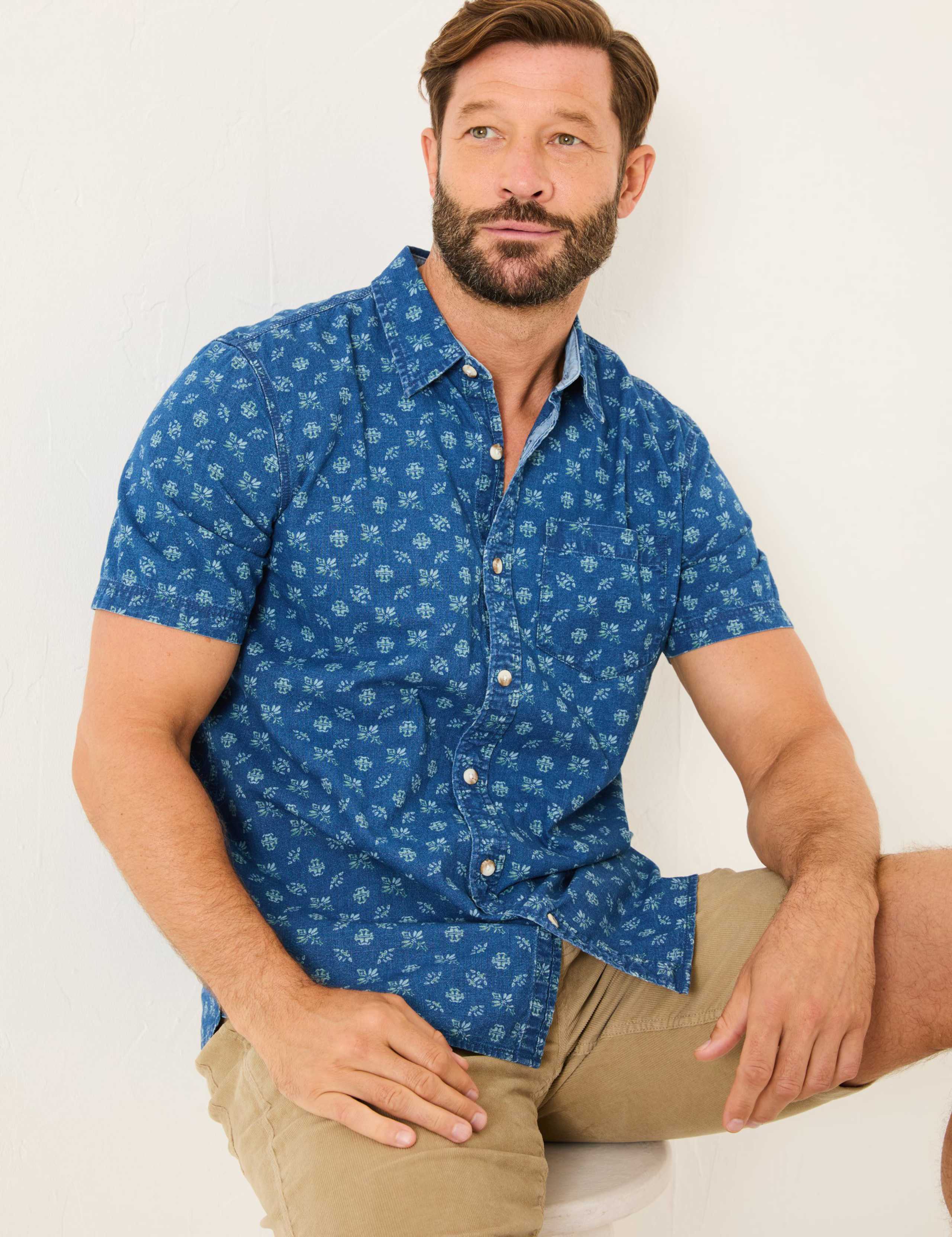 Denim Geometric Shirt 5 of 5