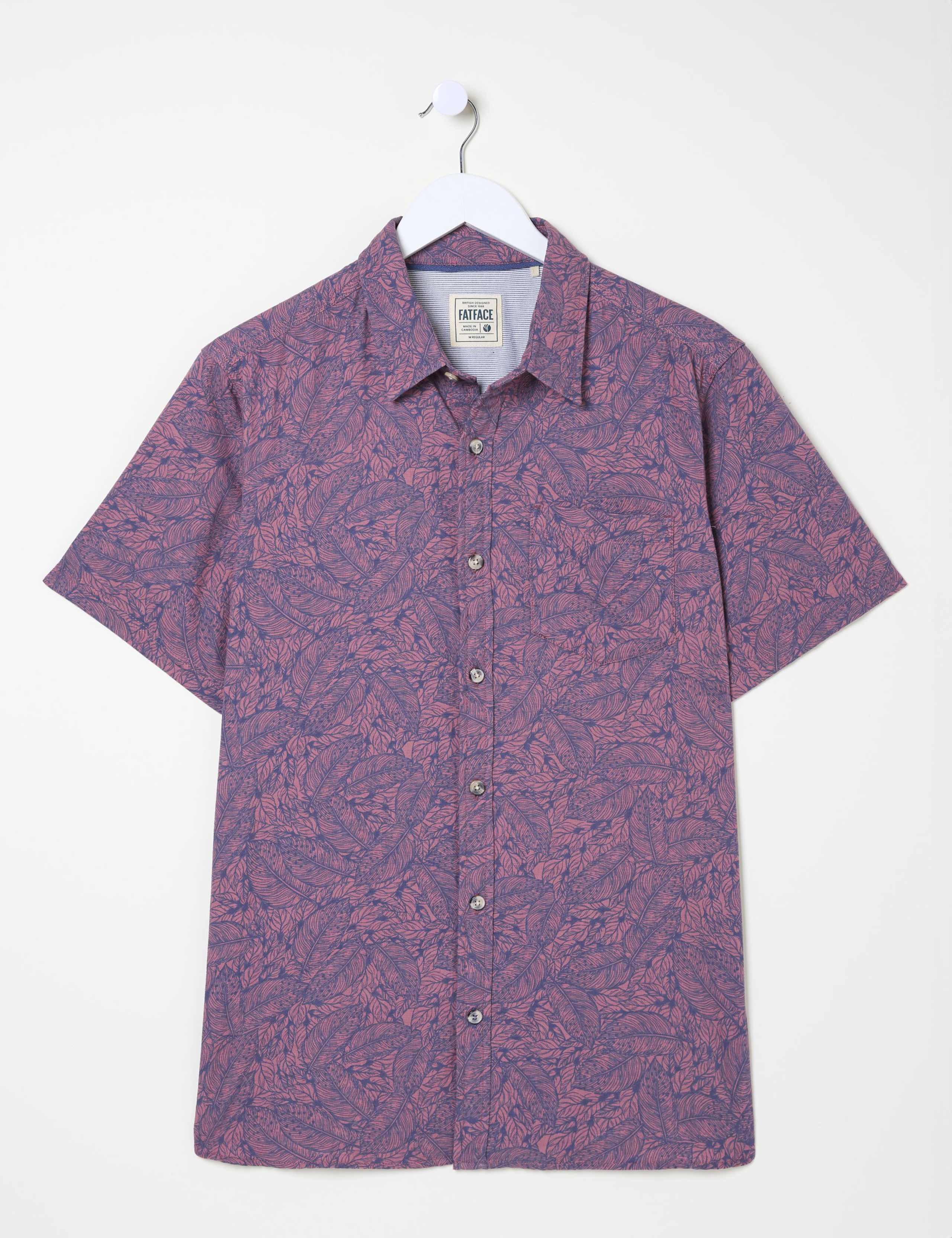Pure Cotton Leaf Print Shirt 2 of 5