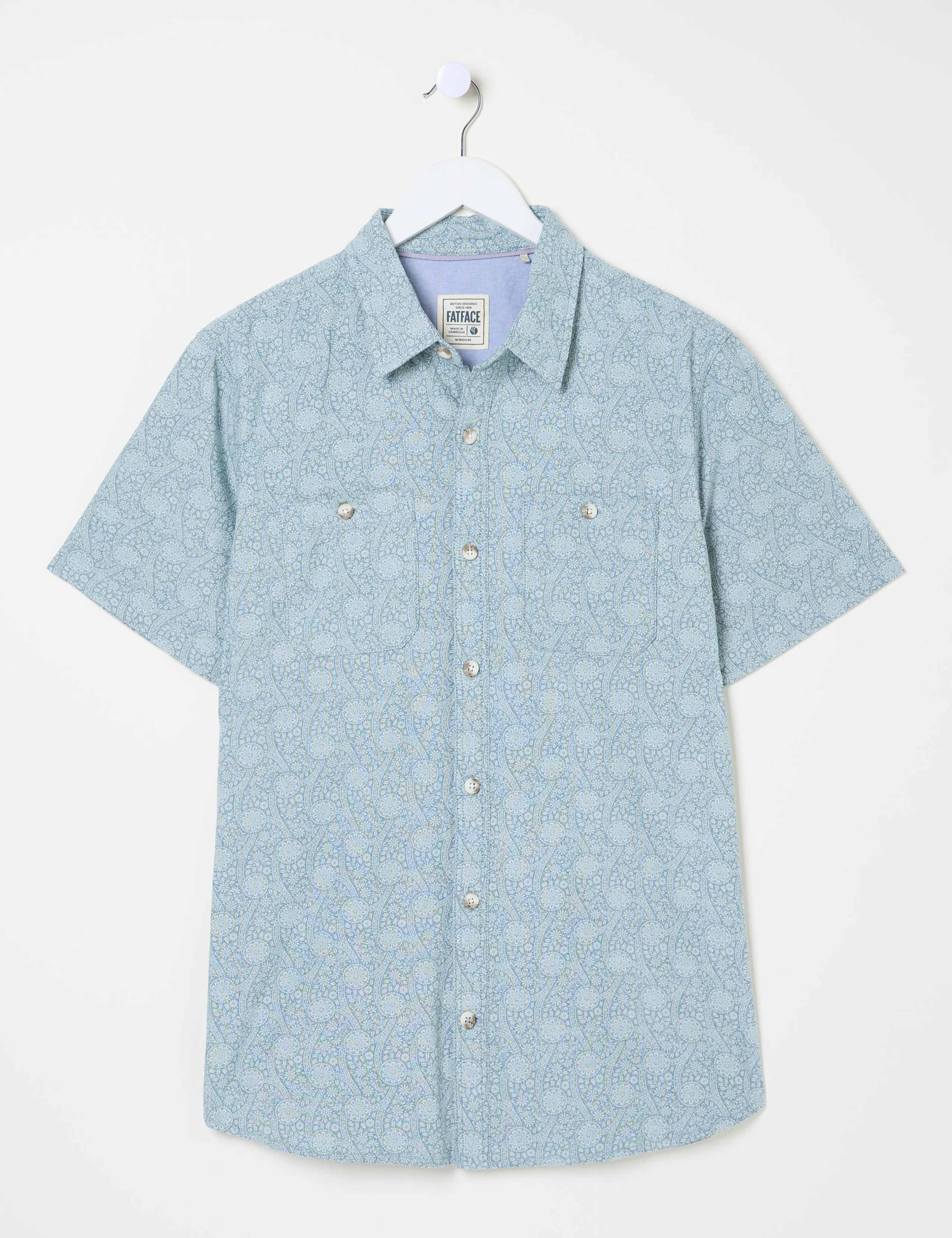 Pure Cotton Geometric Print Shirt 2 of 5