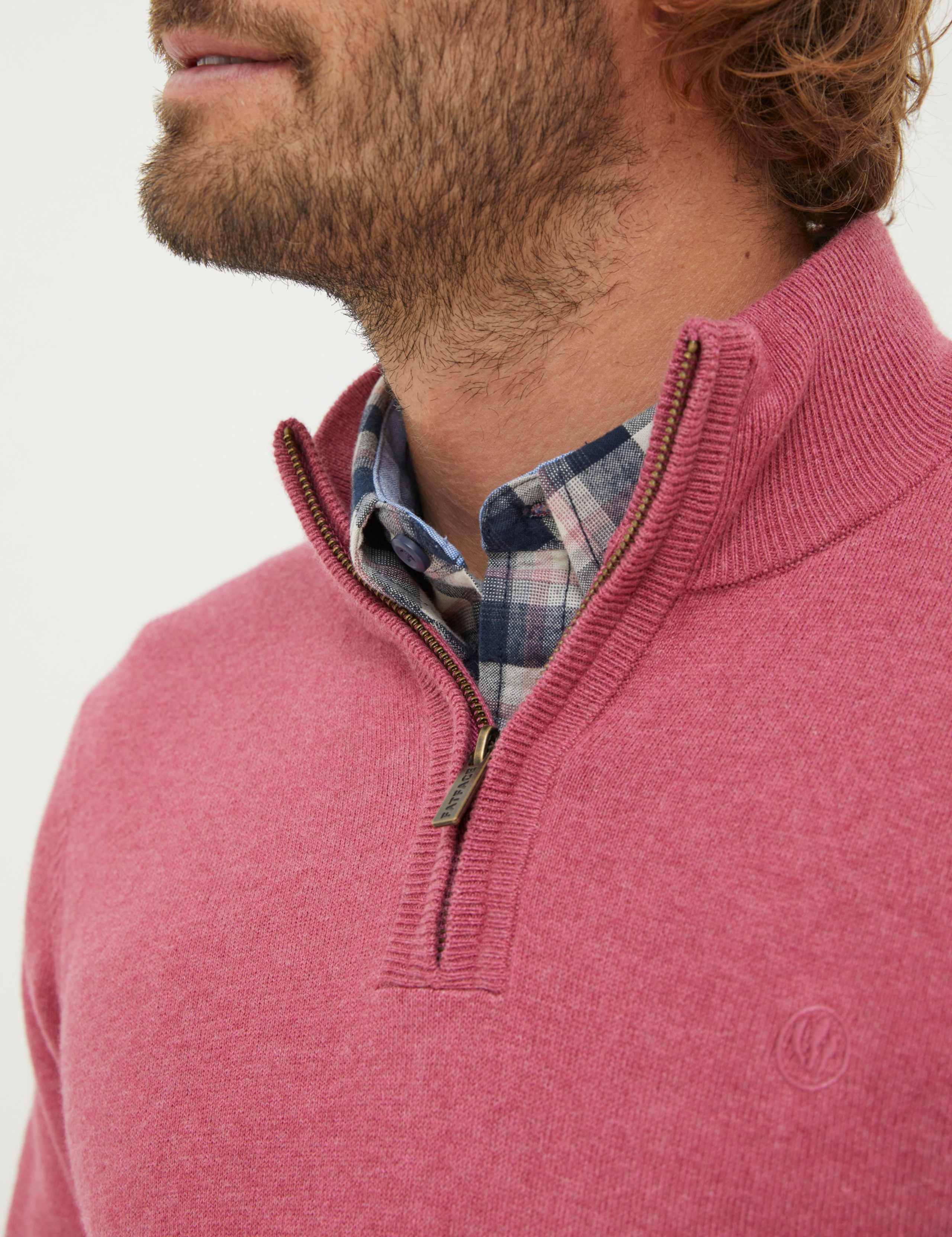 Cotton Rich Half Zip Jumper 4 of 4