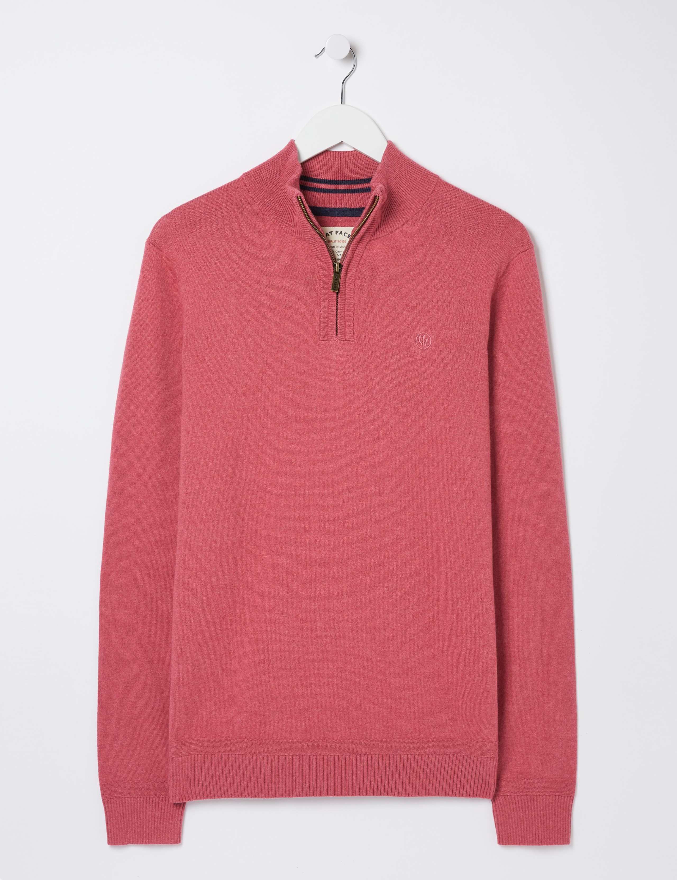 Cotton Rich Half Zip Jumper 2 of 4