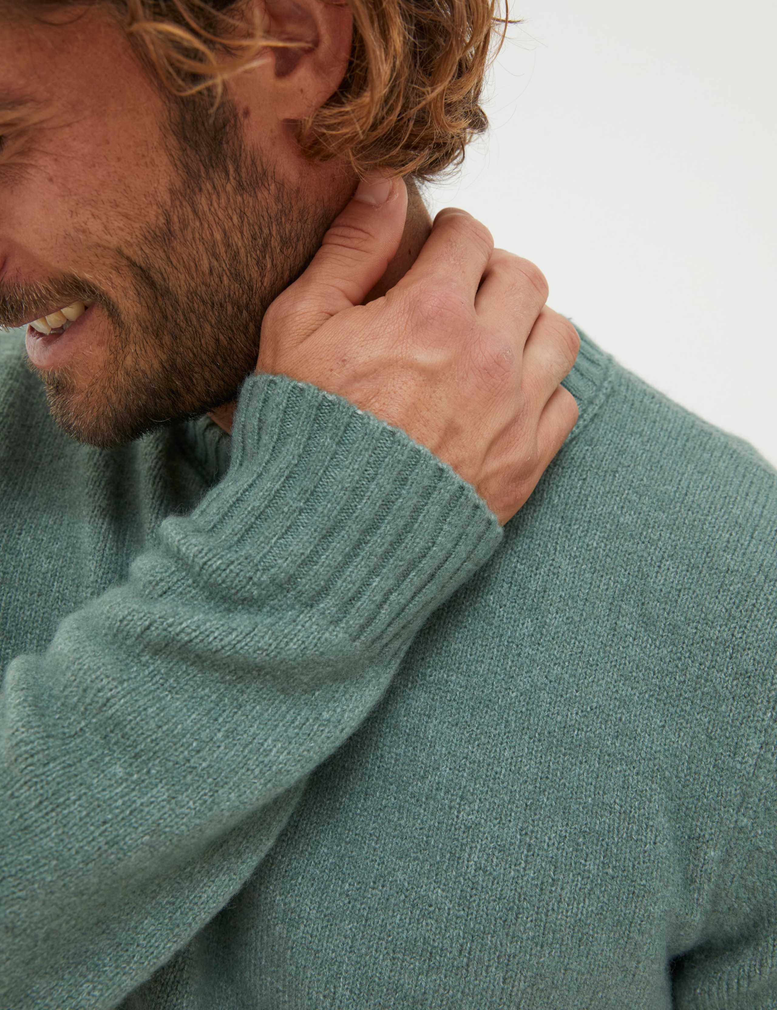 Wool Blend Ribbed Crew Neck Jumper 5 of 5