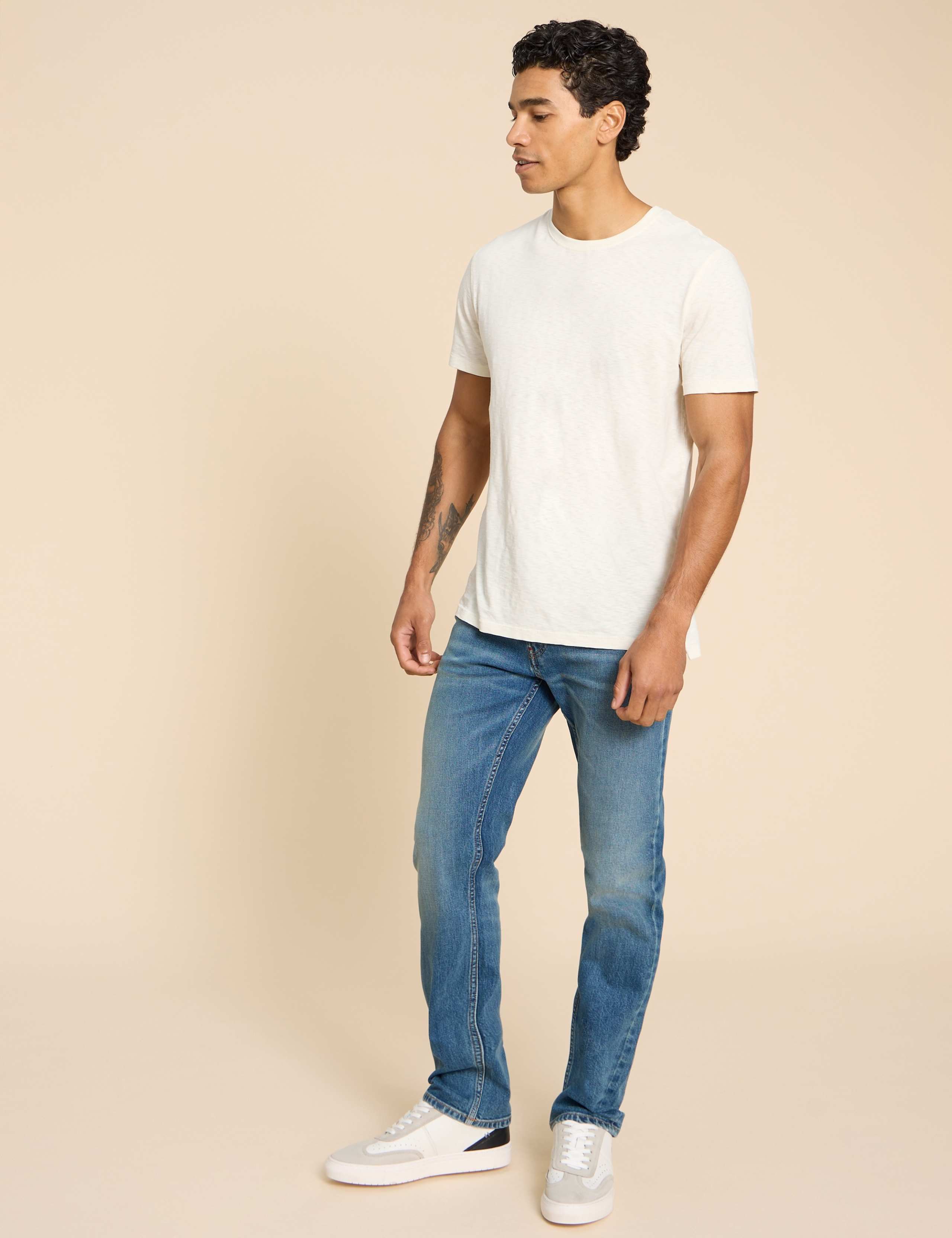 Straight Fit 5 Pocket Jeans 1 of 6