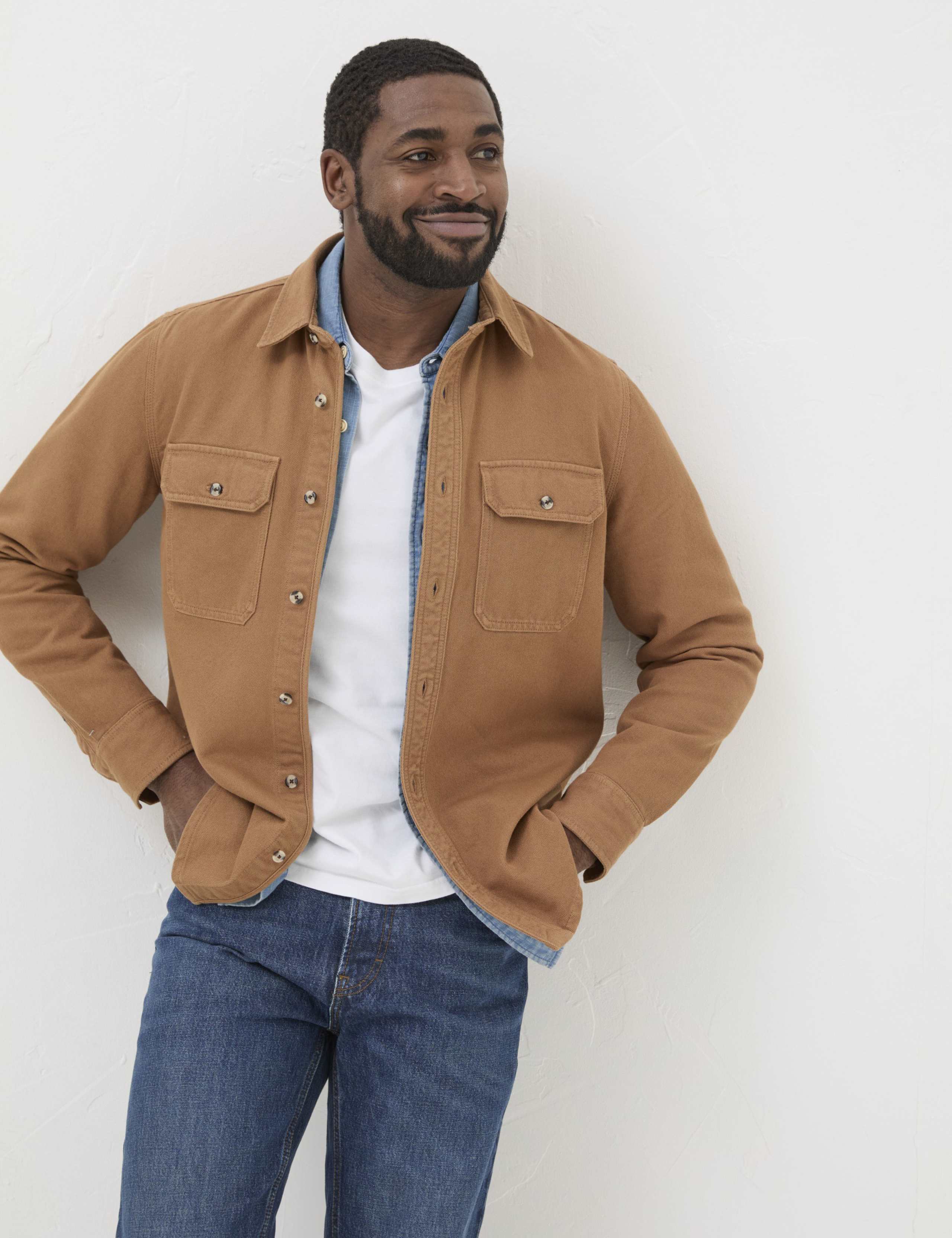 Pure Cotton Twill Oxford Shirt 1 of 3