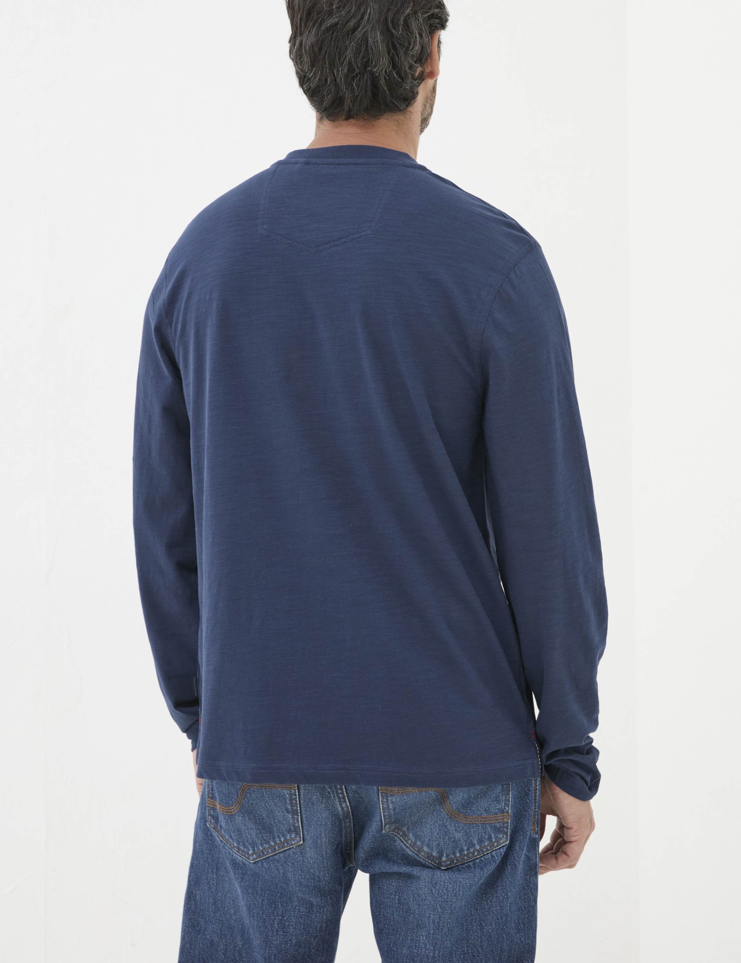 Pure Cotton Henley Long Sleeve Top 3 of 4