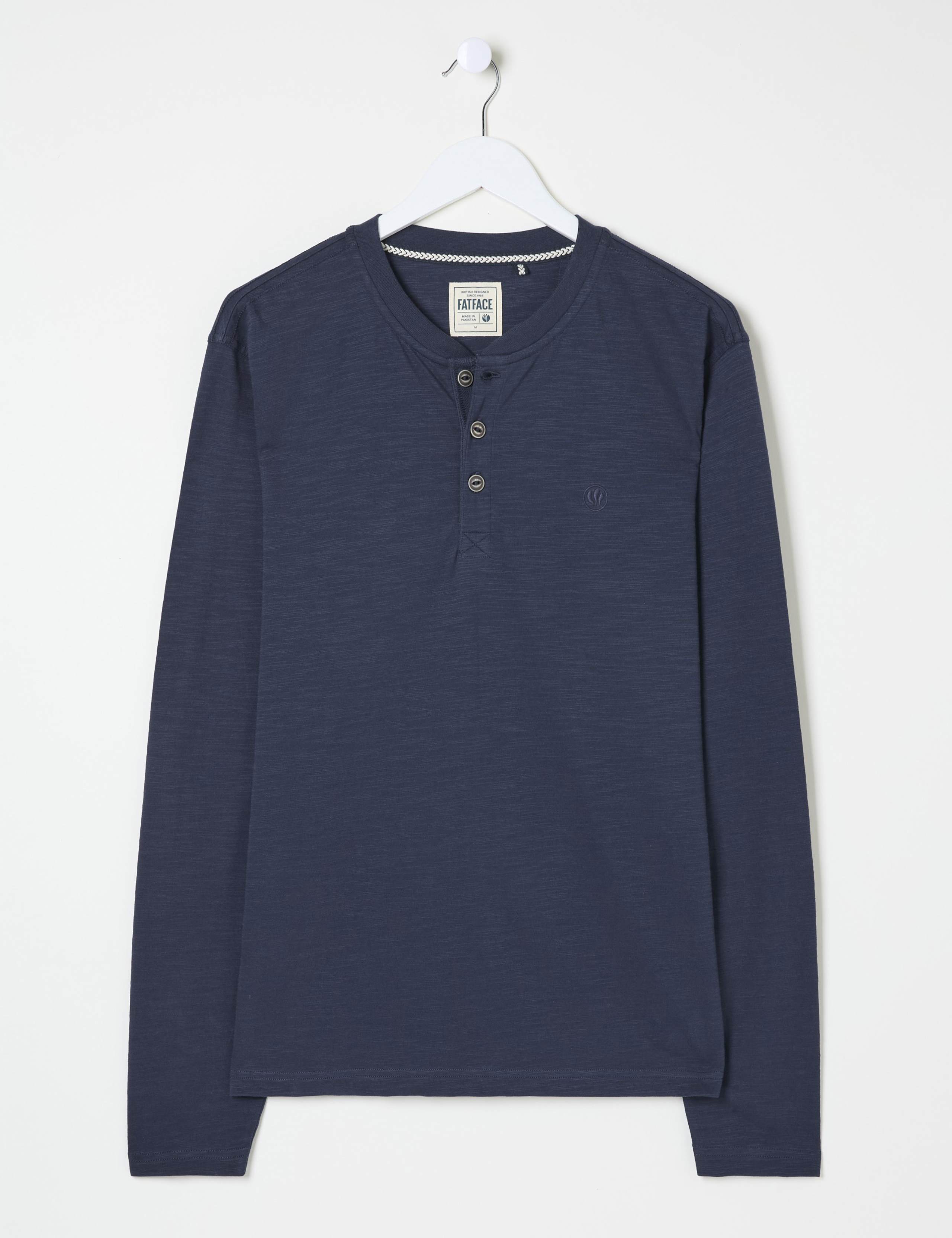 Pure Cotton Henley Long Sleeve Top 2 of 4