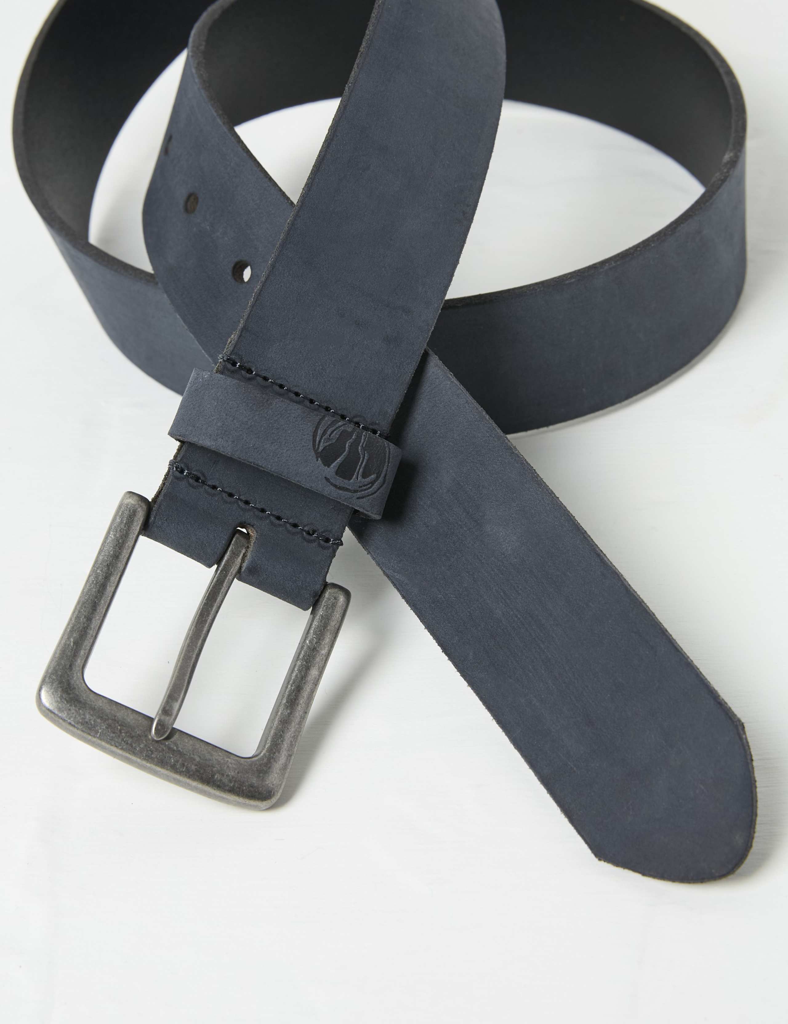 Leather Rectangular Buckle Belt 2 of 2