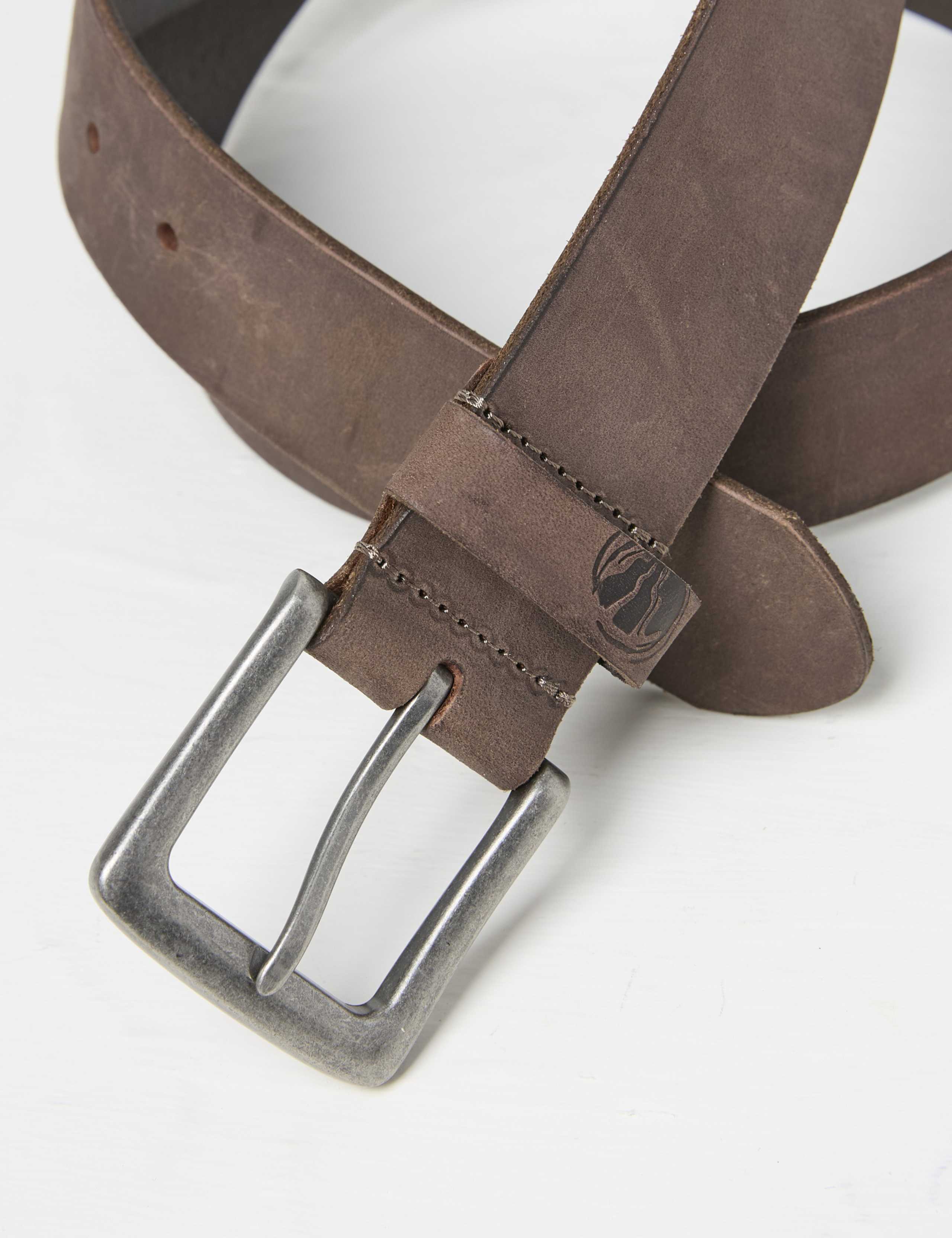Leather Rectangular Buckle Belt 2 of 2