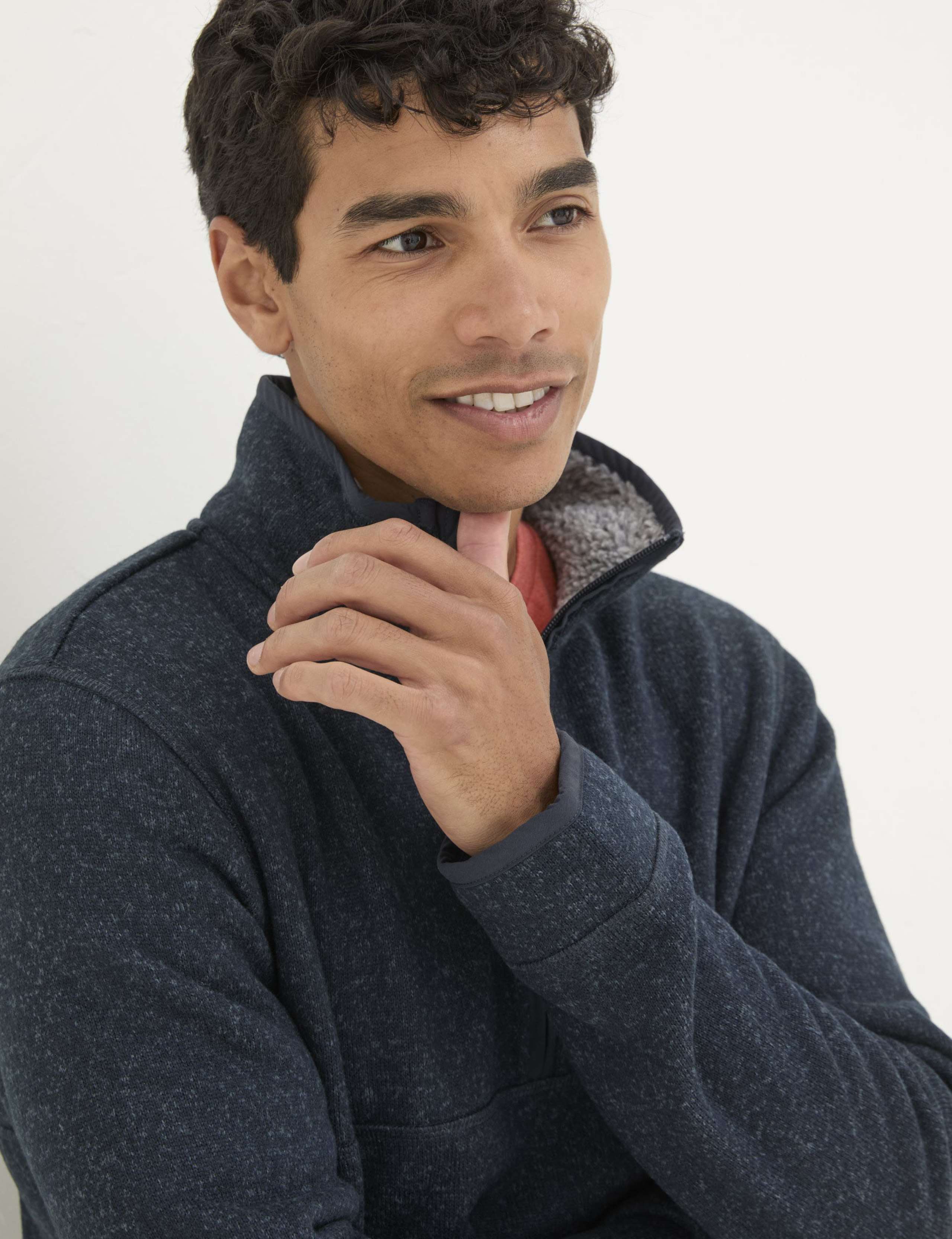 Funnel Neck Half Zip Sweatshirt 4 of 5