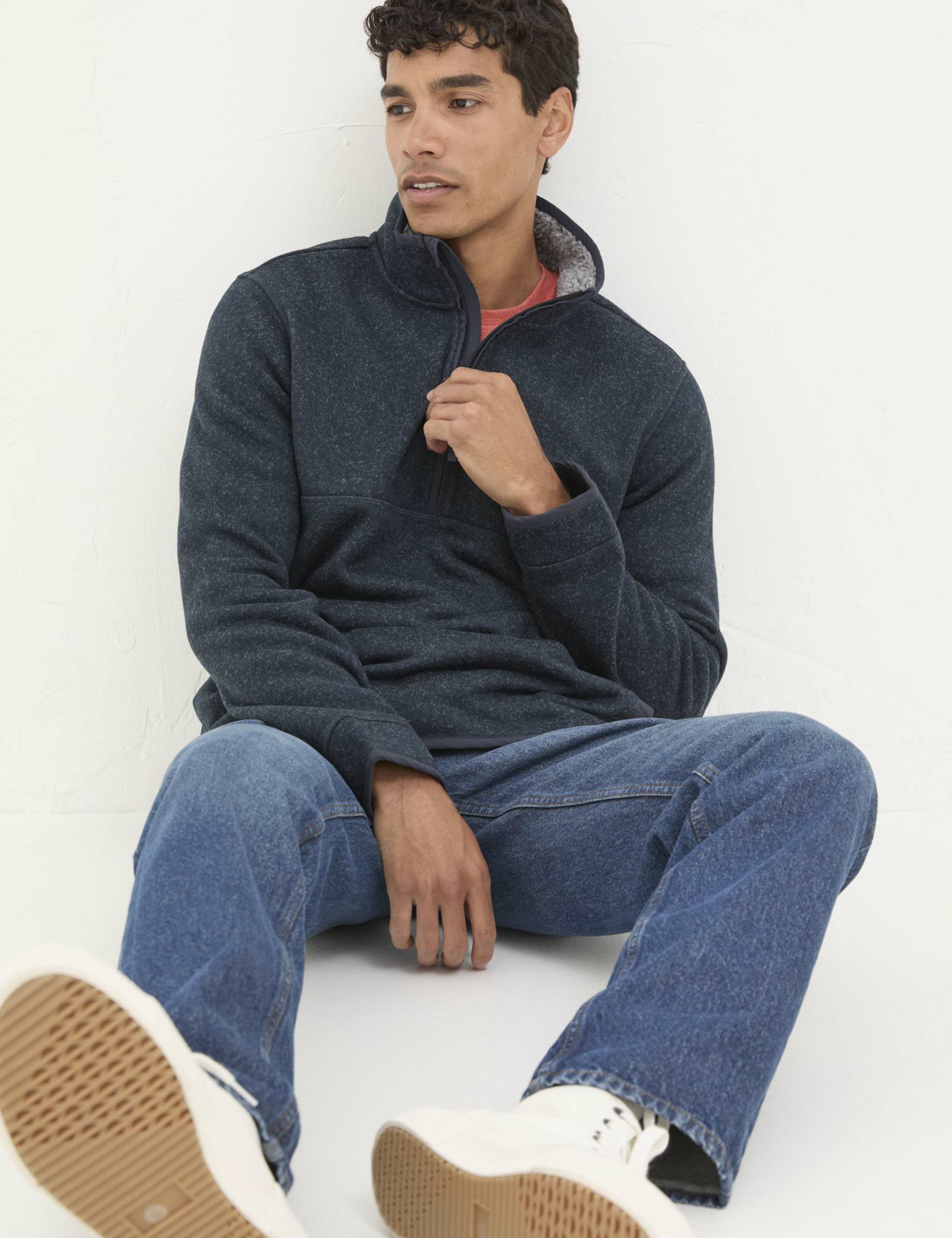 Funnel Neck Half Zip Sweatshirt 5 of 5