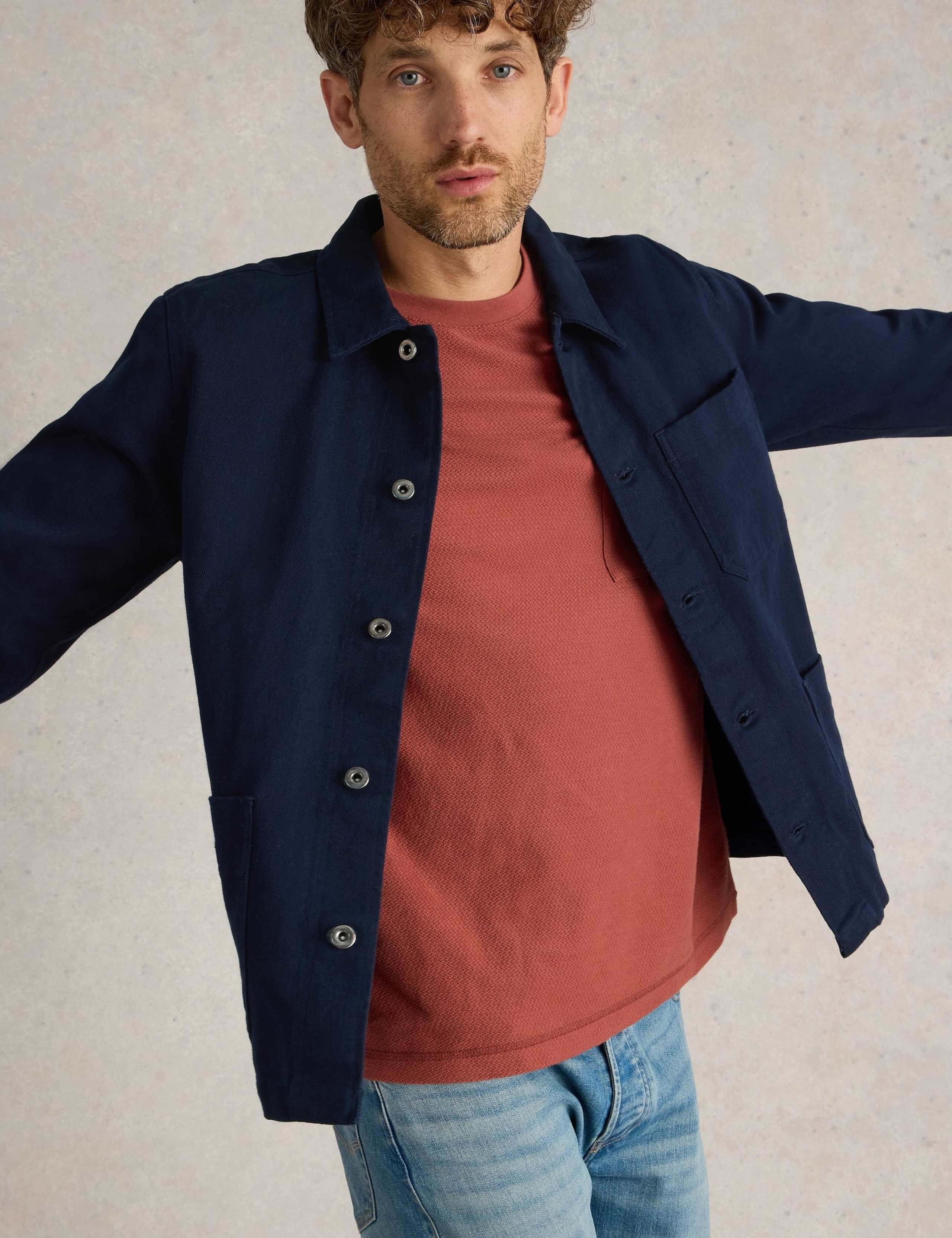Pure Cotton Utility Chore Jacket 1 of 6