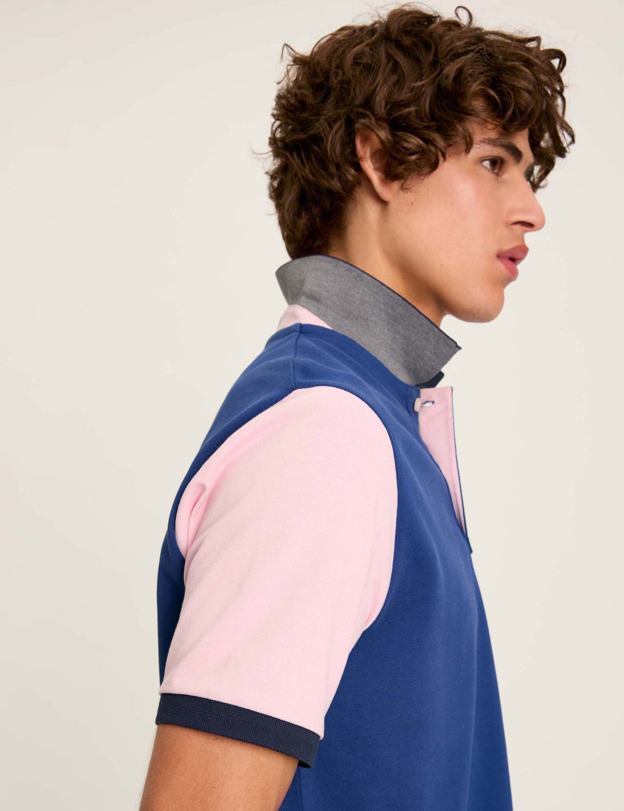 Pure Cotton Colour Block Polo Shirt 5 of 6