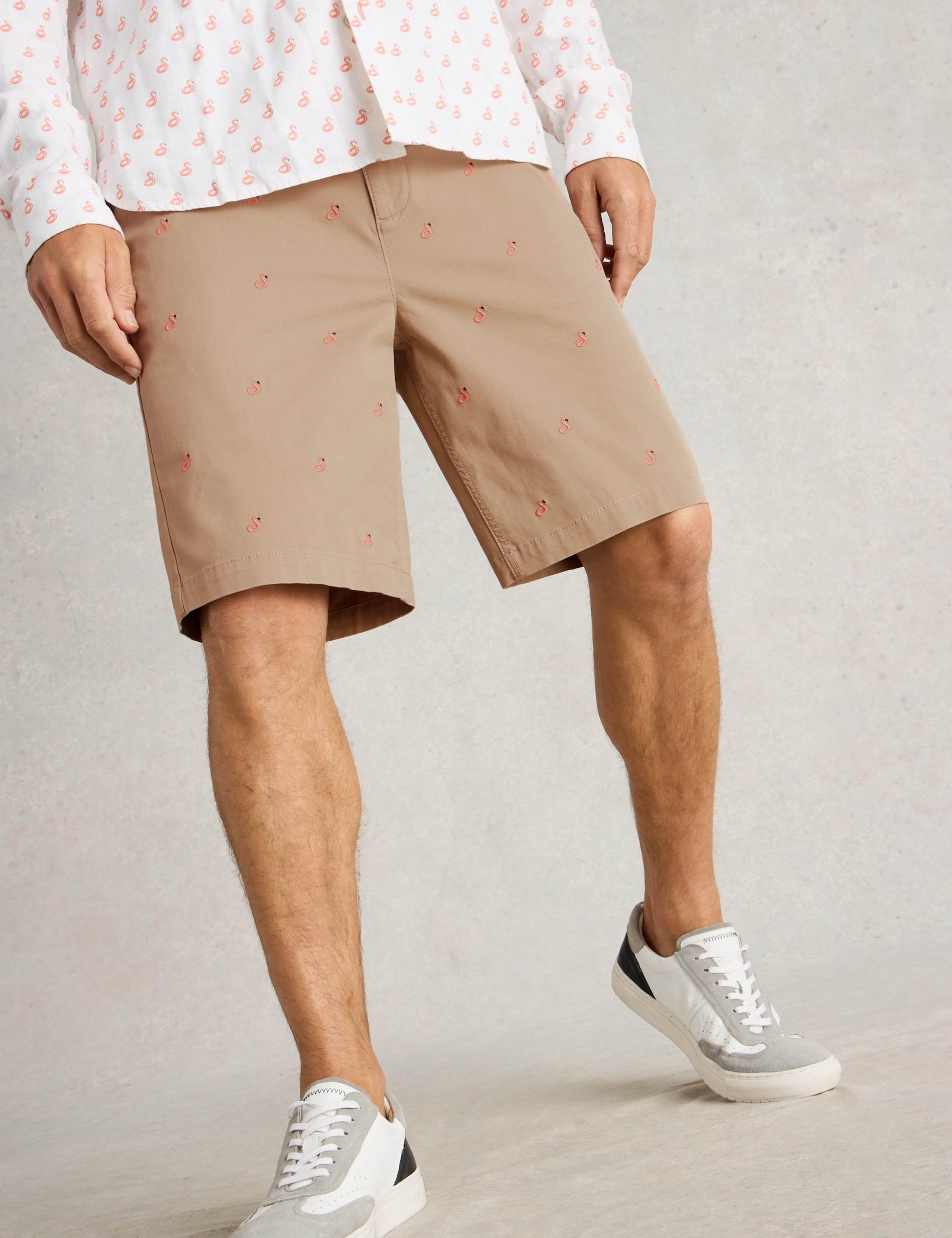 Regular Fit Flamingo Chino Shorts 3 of 6