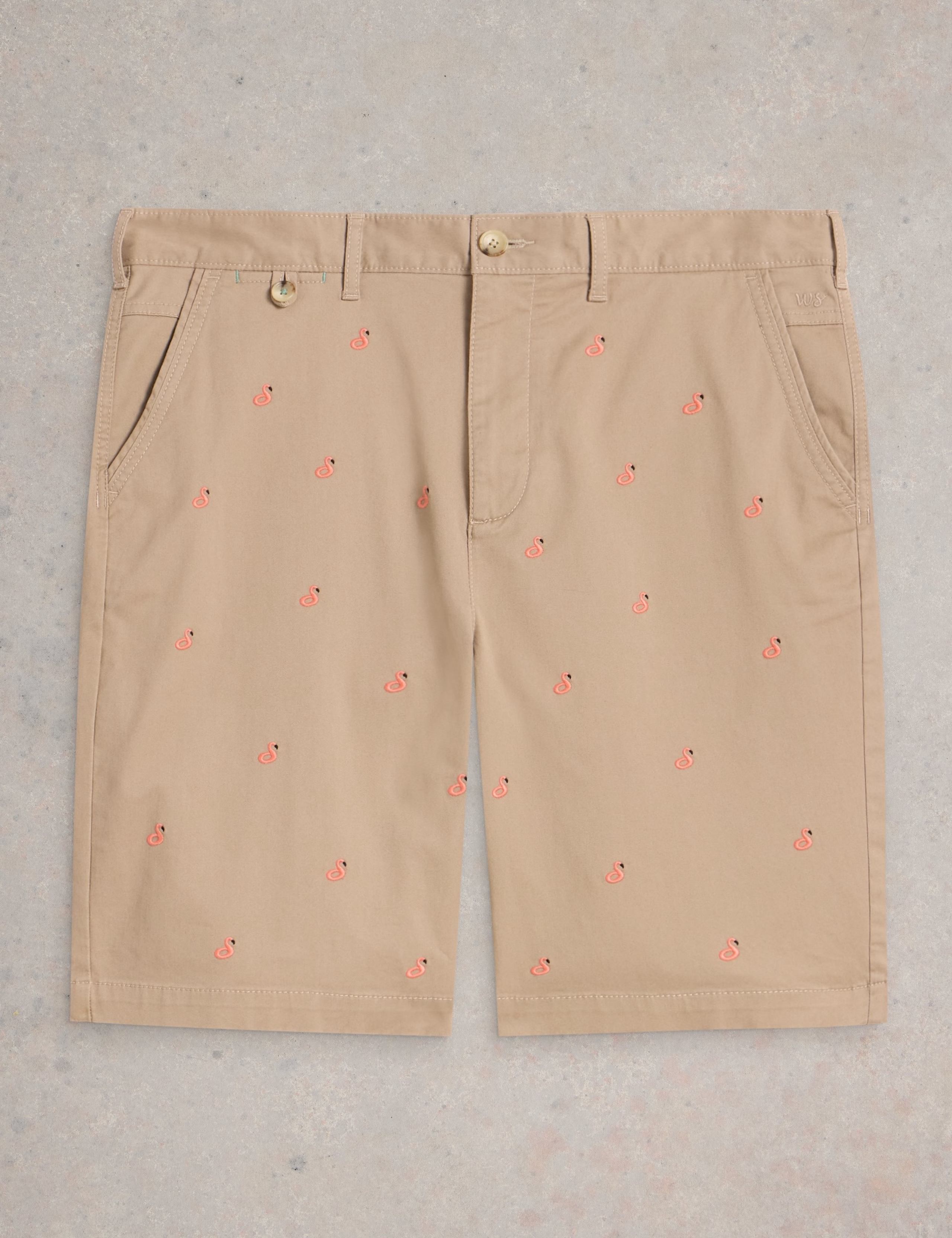 Regular Fit Flamingo Chino Shorts 2 of 6