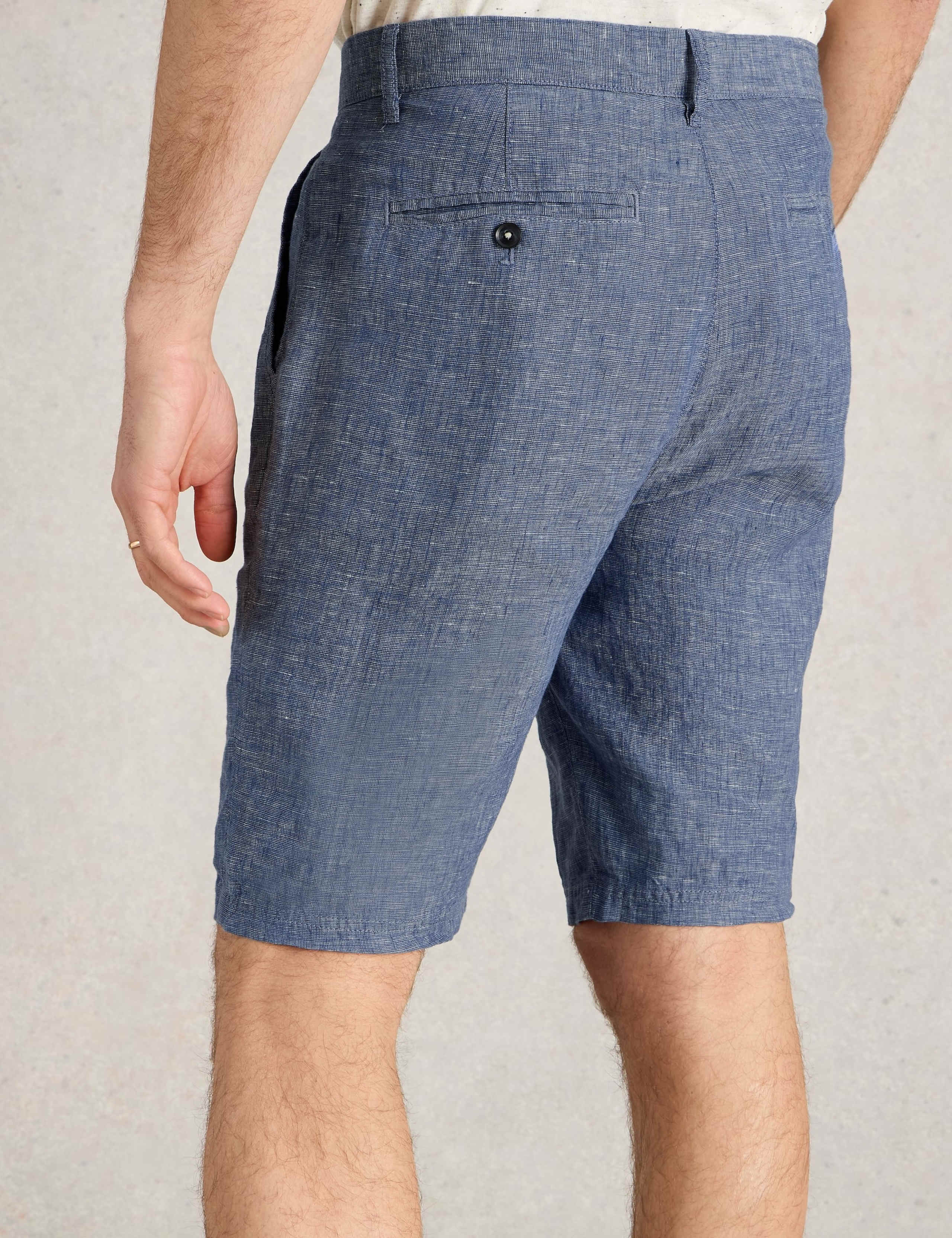 Regular Fit Pure Linen Chino Shorts 4 of 6