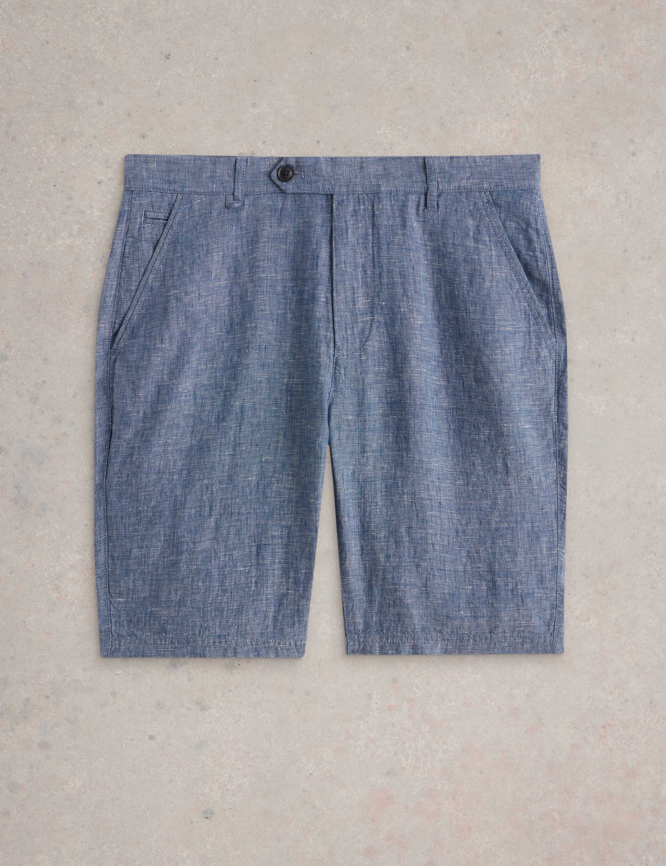 Regular Fit Pure Linen Chino Shorts 2 of 6