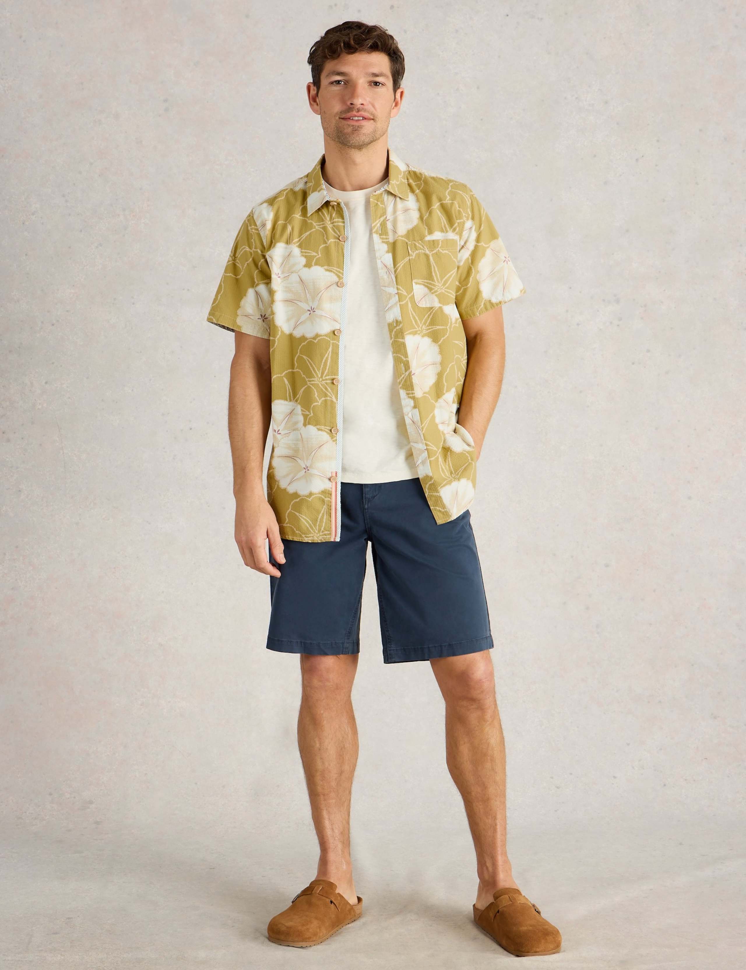 Regular Fit Pure Cotton Floral Short Sleeve Shirt 3 of 6