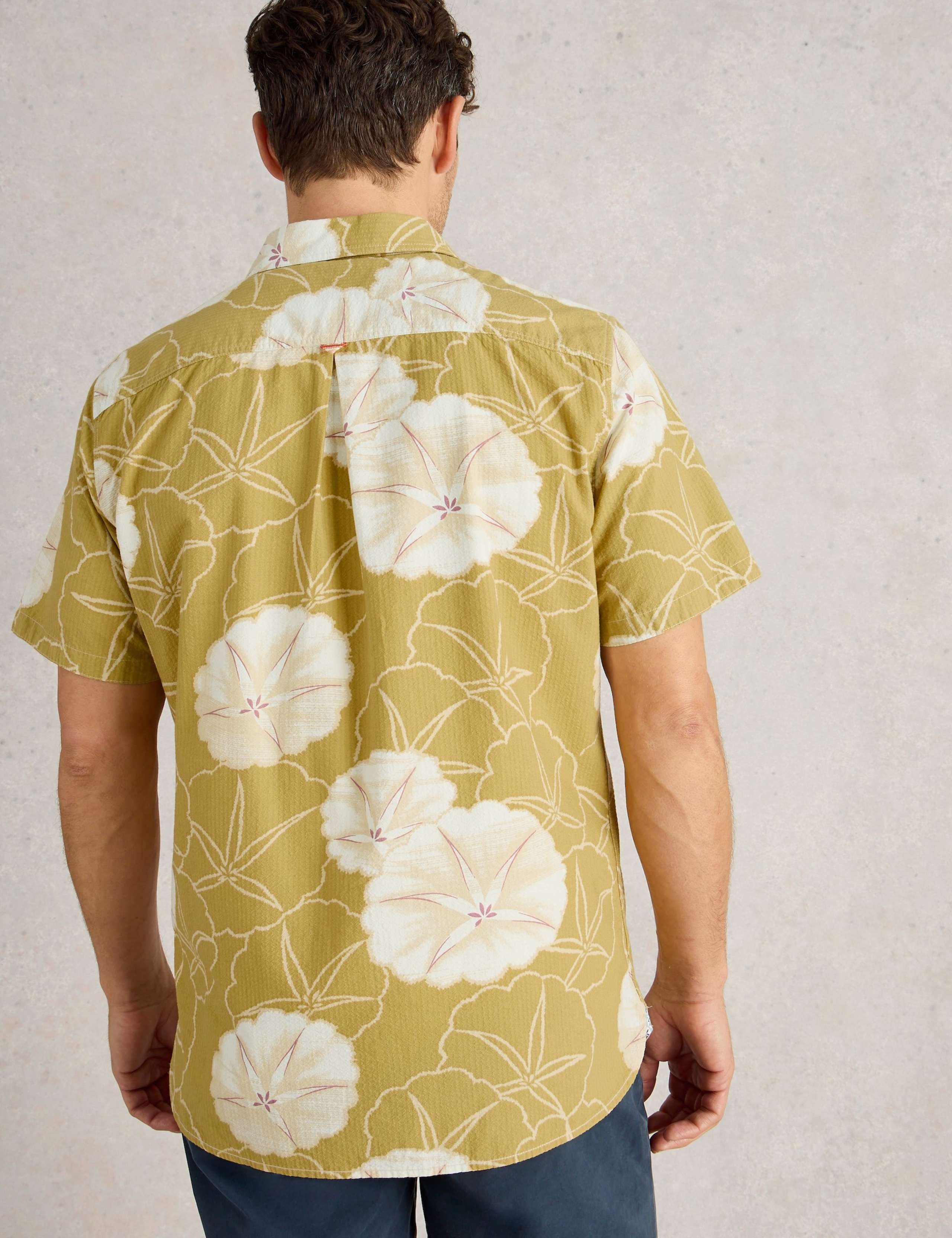 Regular Fit Pure Cotton Floral Short Sleeve Shirt 4 of 6