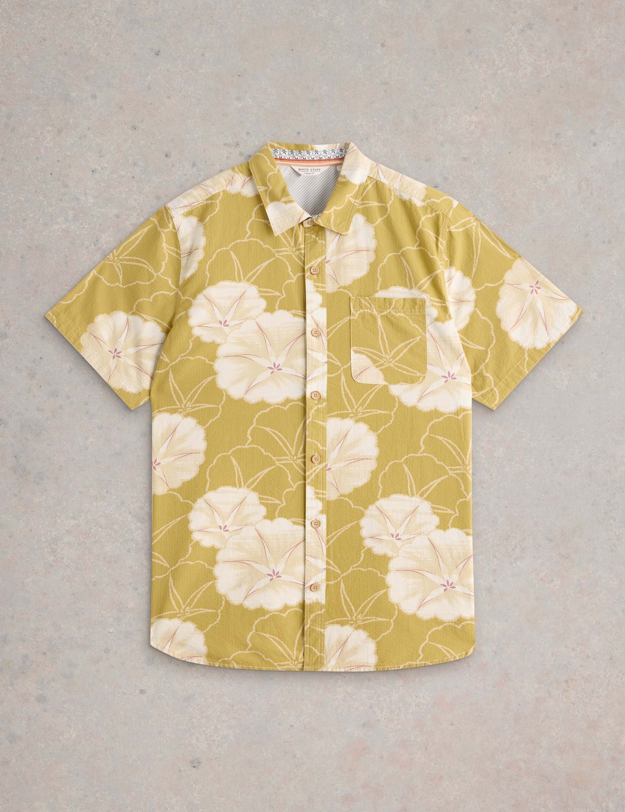 Regular Fit Pure Cotton Floral Short Sleeve Shirt 2 of 6