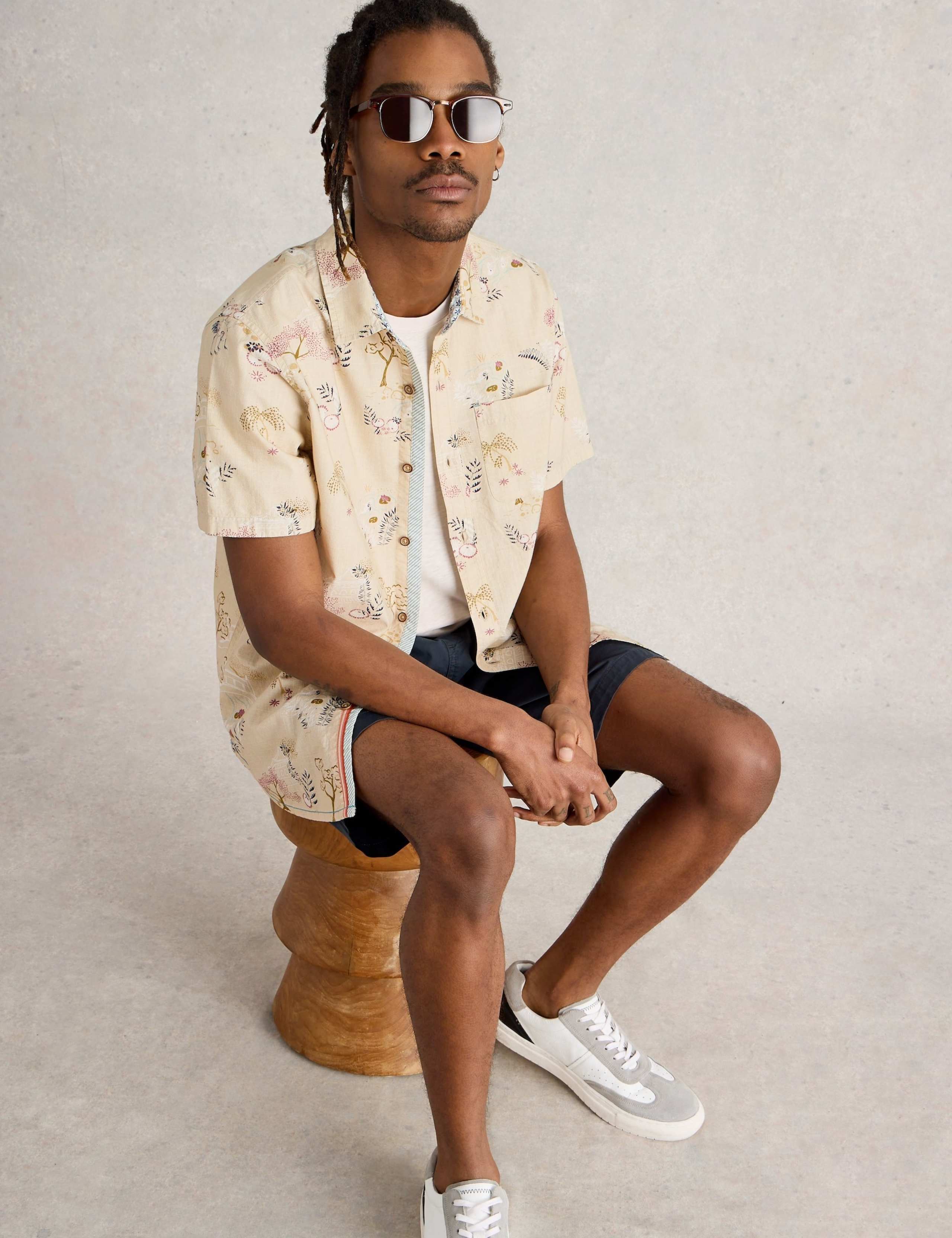 Regular Fit Pure Cotton Printed Shirt 5 of 6