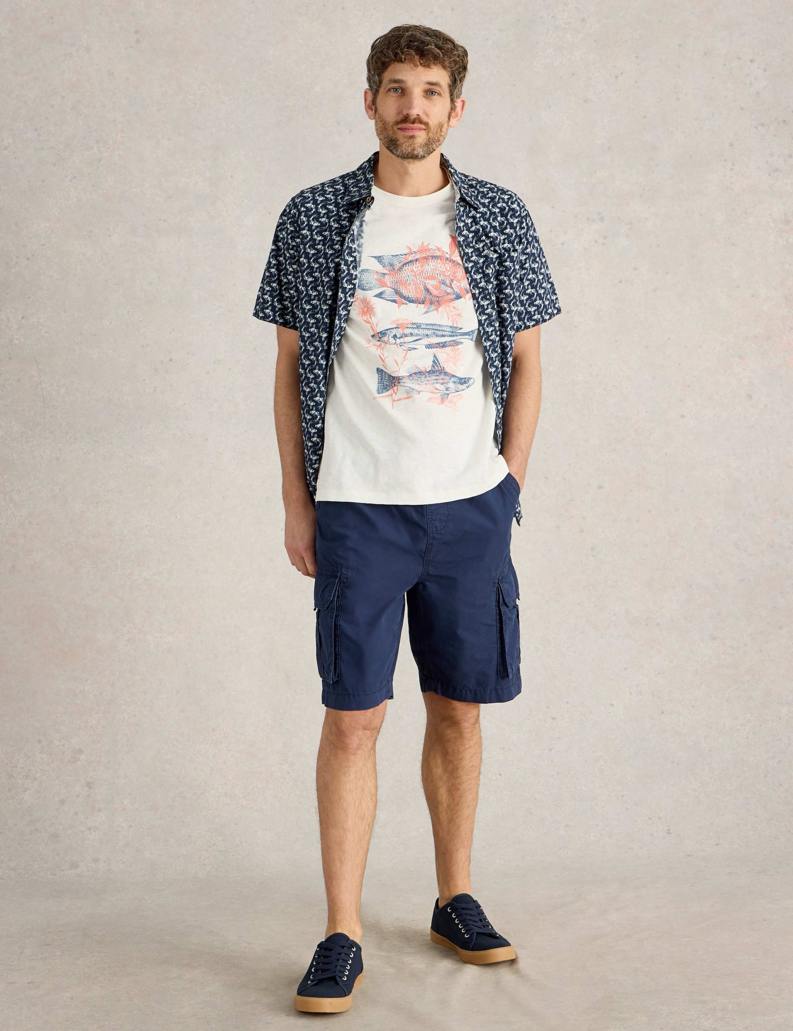 Pure Cotton Fish Graphic T-Shirt 2 of 4