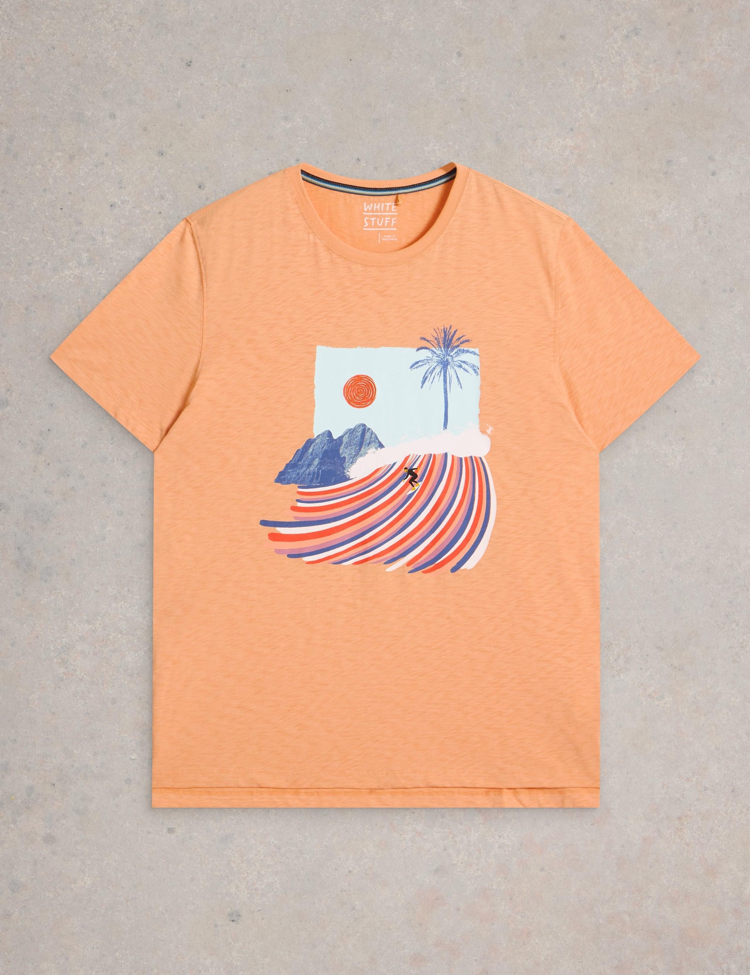 Pure Cotton Rainbow Surf Graphic T-Shirt 2 of 6