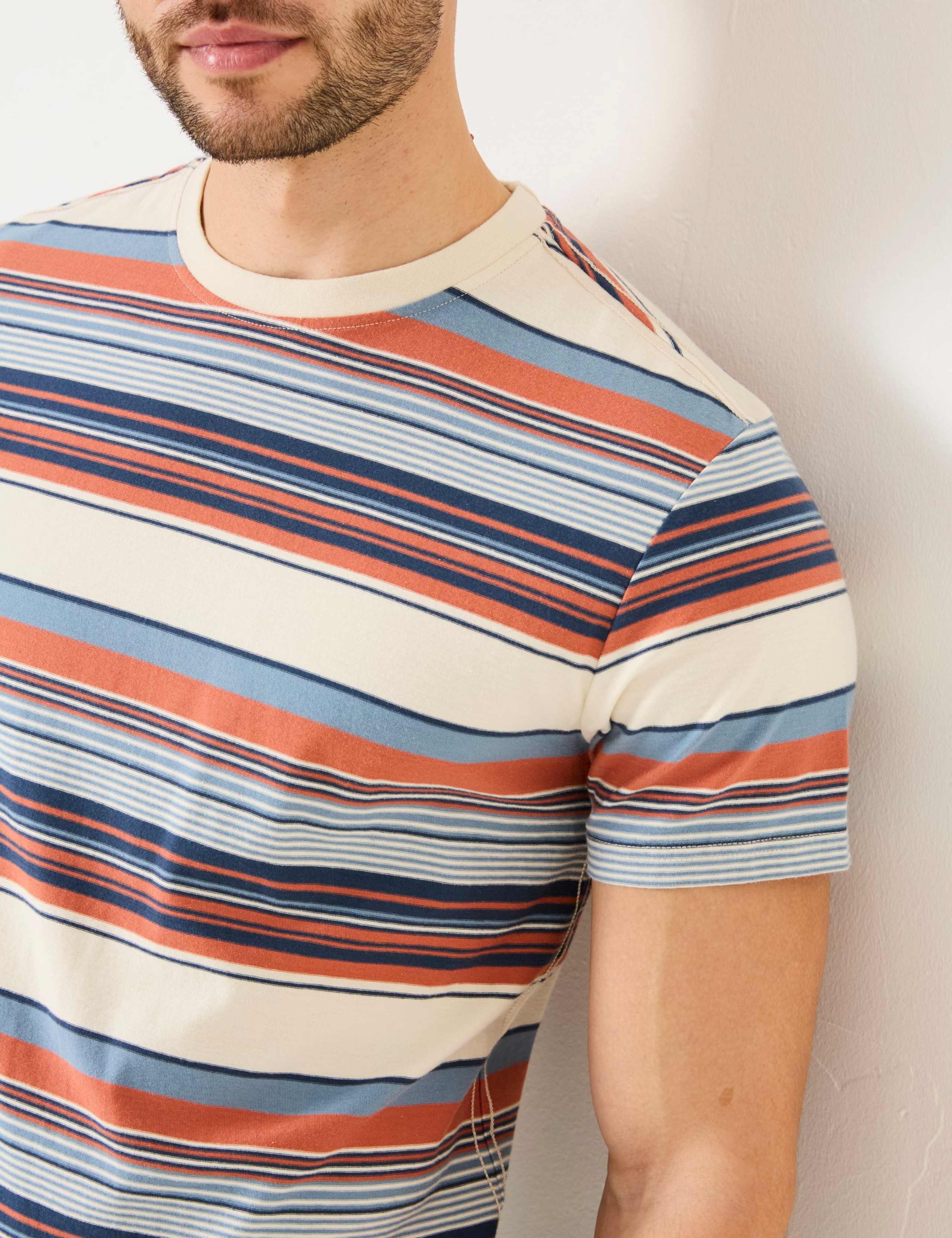 Pure Cotton Striped T-Shirt 4 of 5