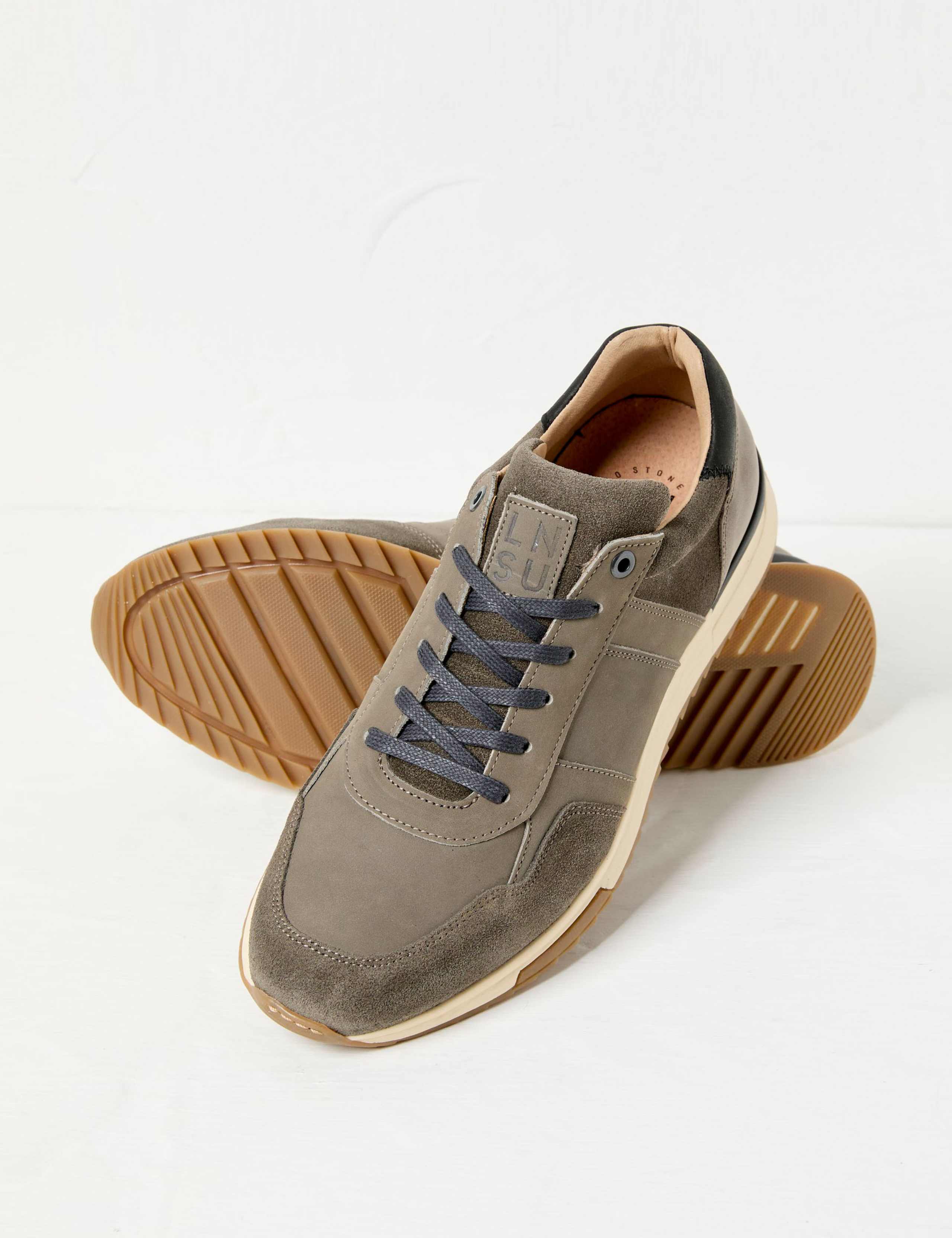 Suede Lace Up Trainers 3 of 3
