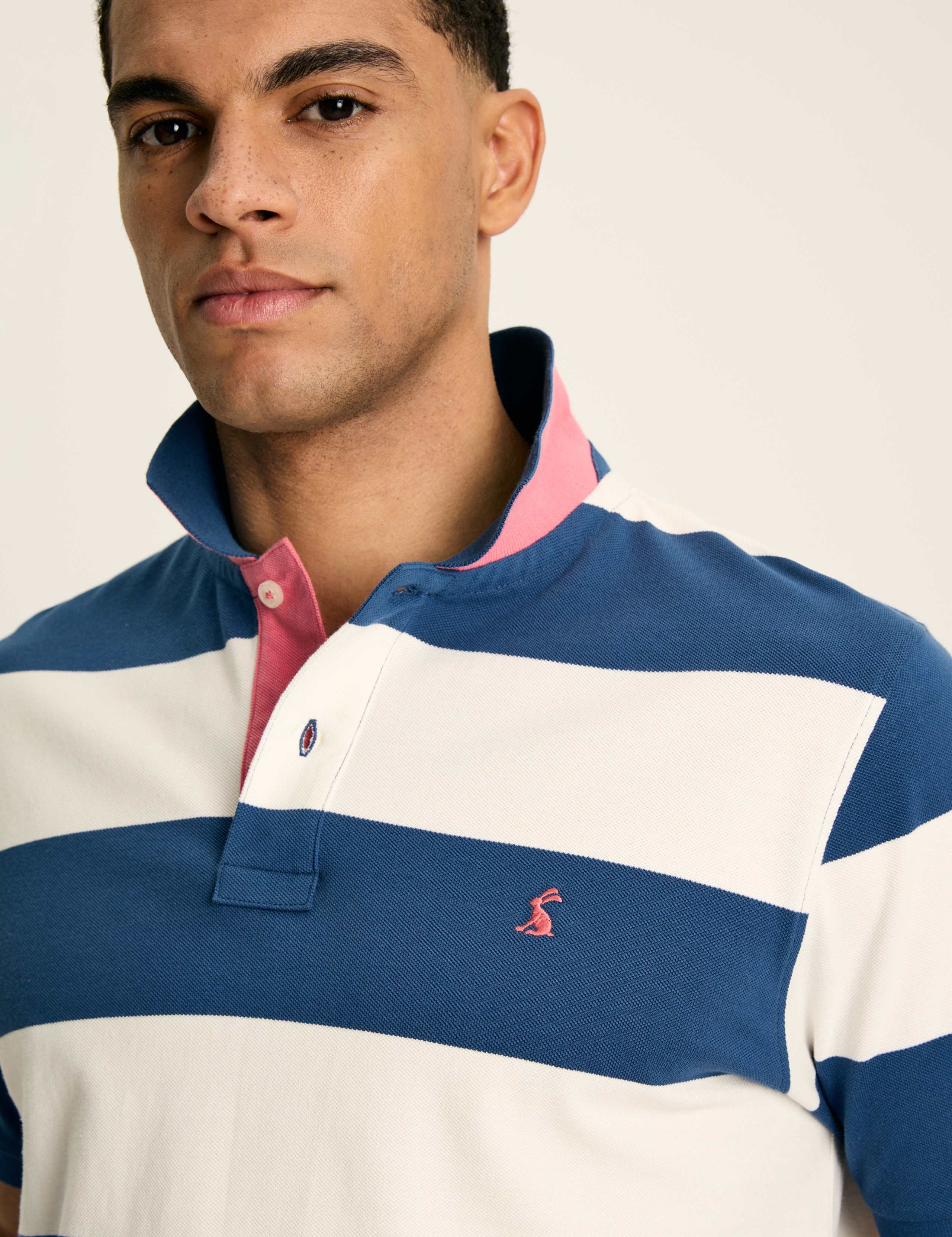 Pure Cotton Striped Polo Shirt 2 of 13