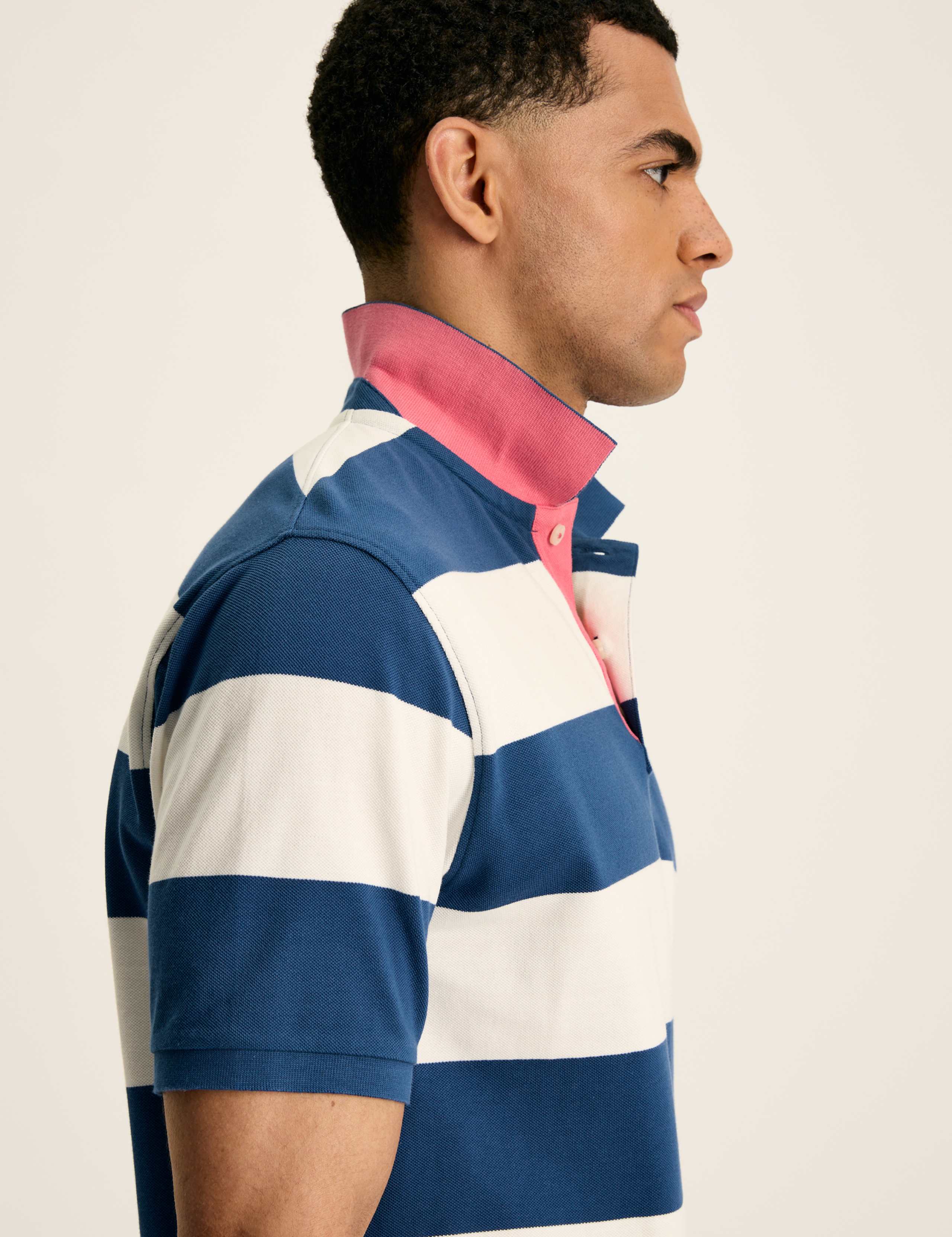 Pure Cotton Striped Polo Shirt 7 of 13