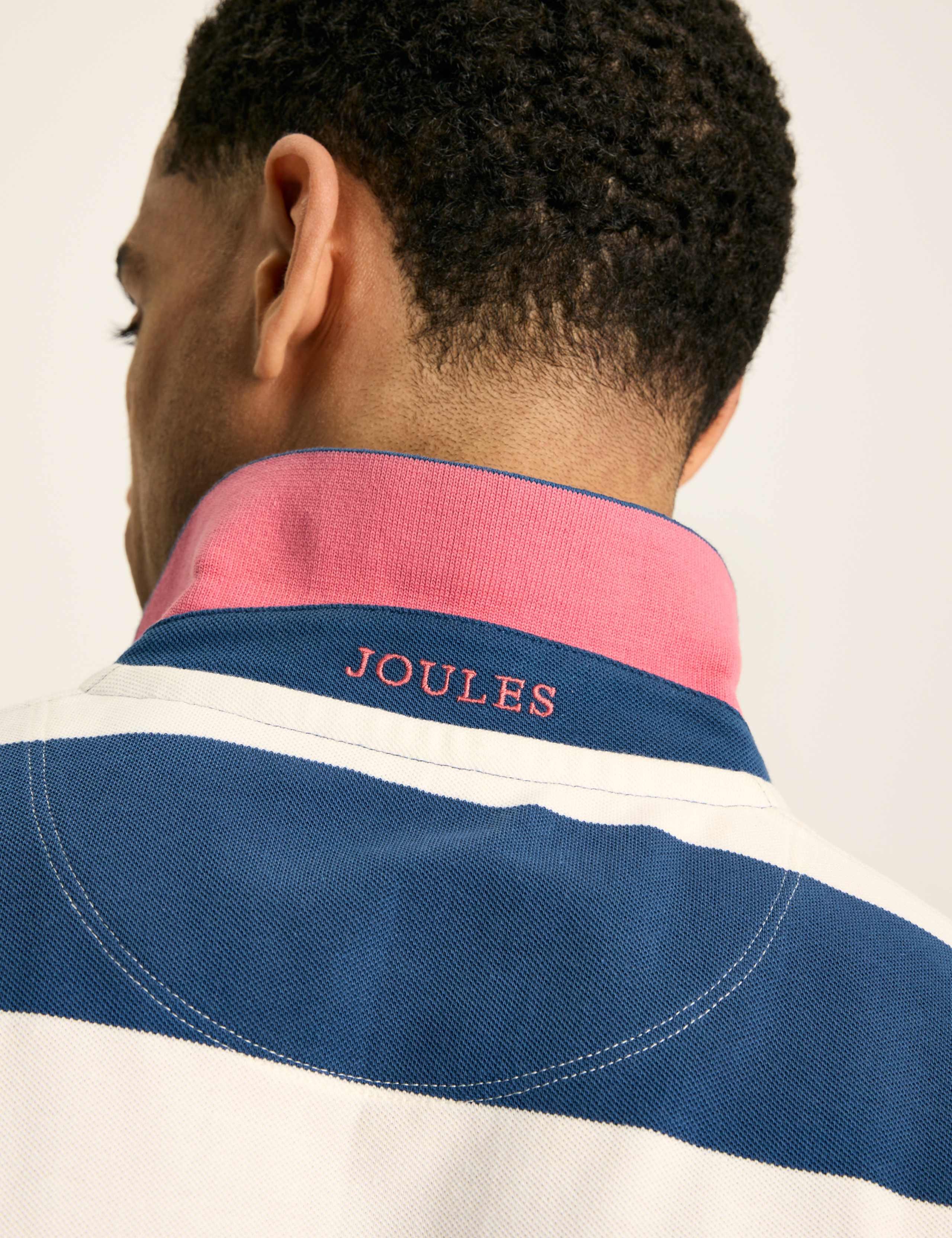 Pure Cotton Striped Polo Shirt 9 of 13