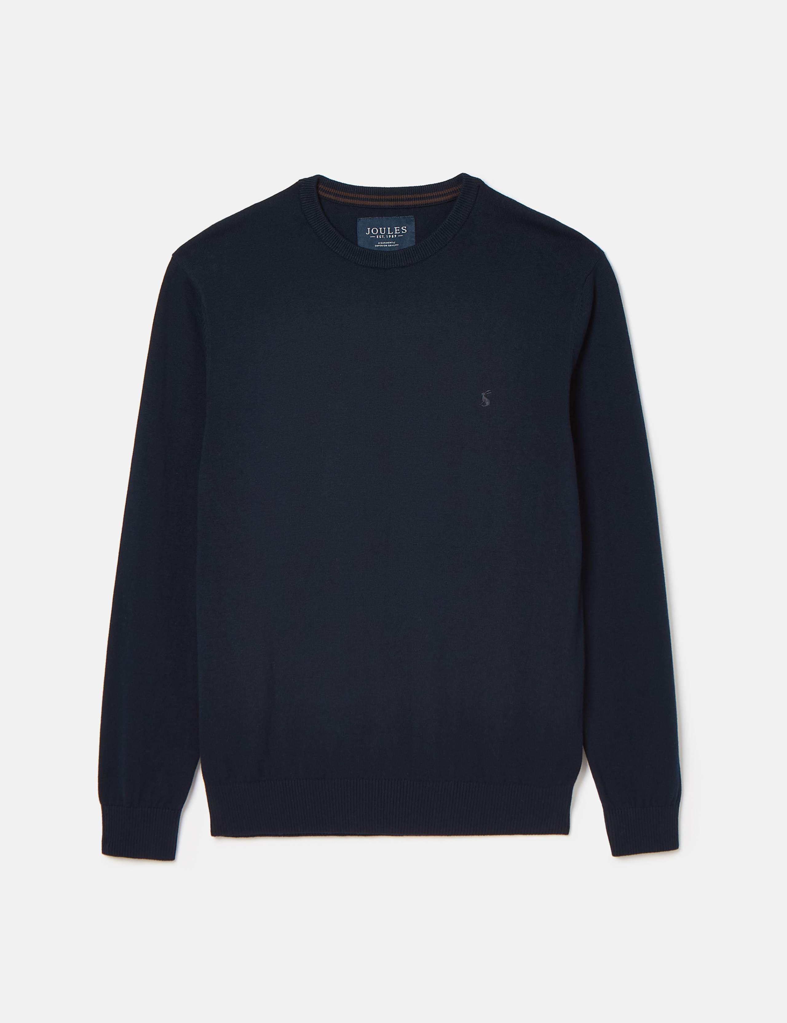 Pure Cotton Crew Neck Jumper 2 of 5