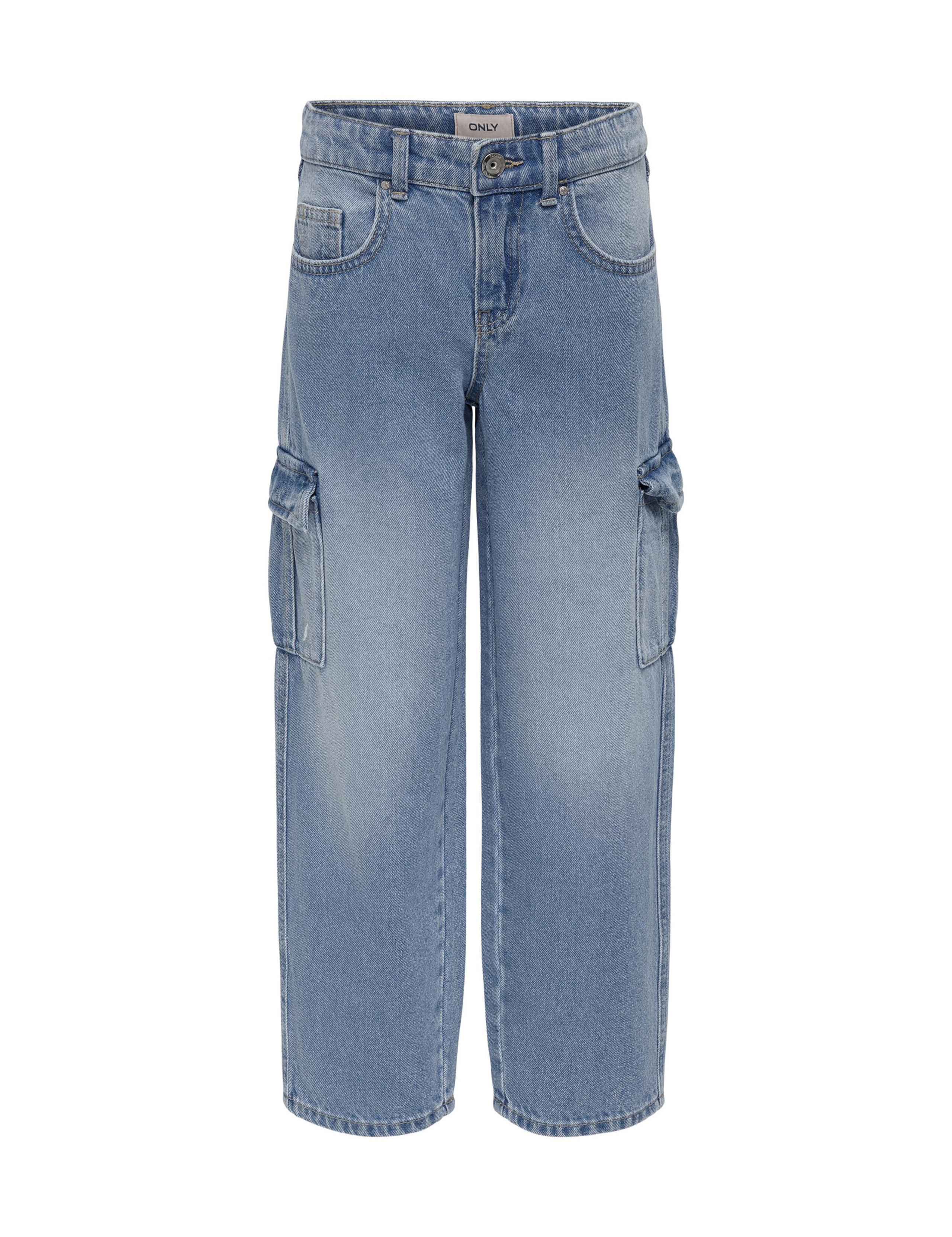 Regular Denim Cargo Jeans (8-14 Yrs) 2 of 3