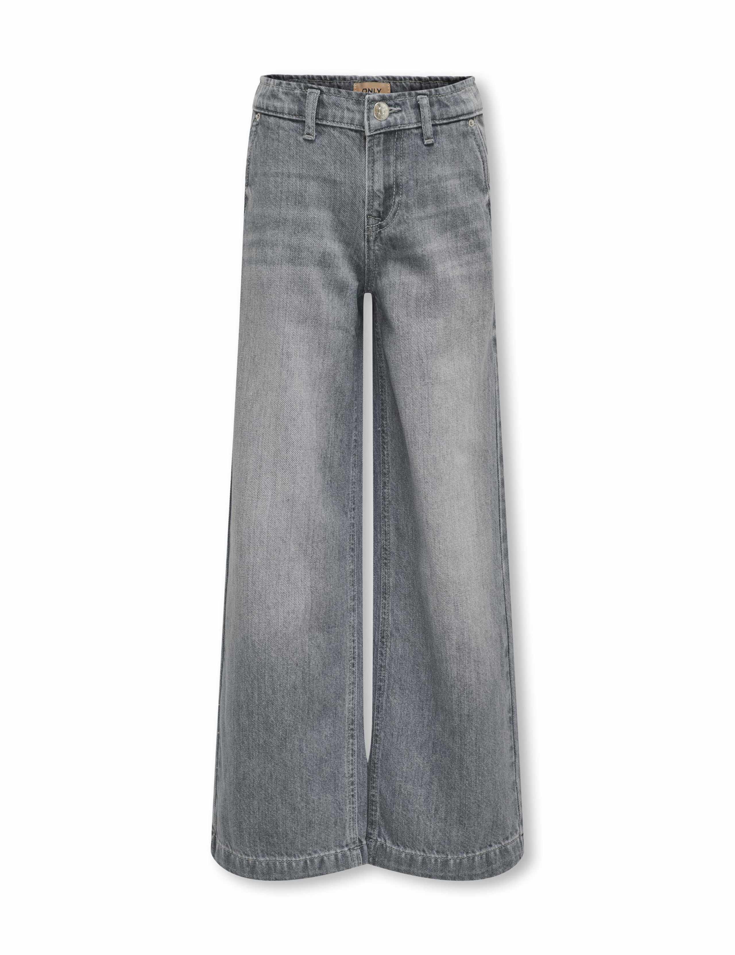 Pure Cotton Wide Leg Jeans (8-14 Yrs) 2 of 2