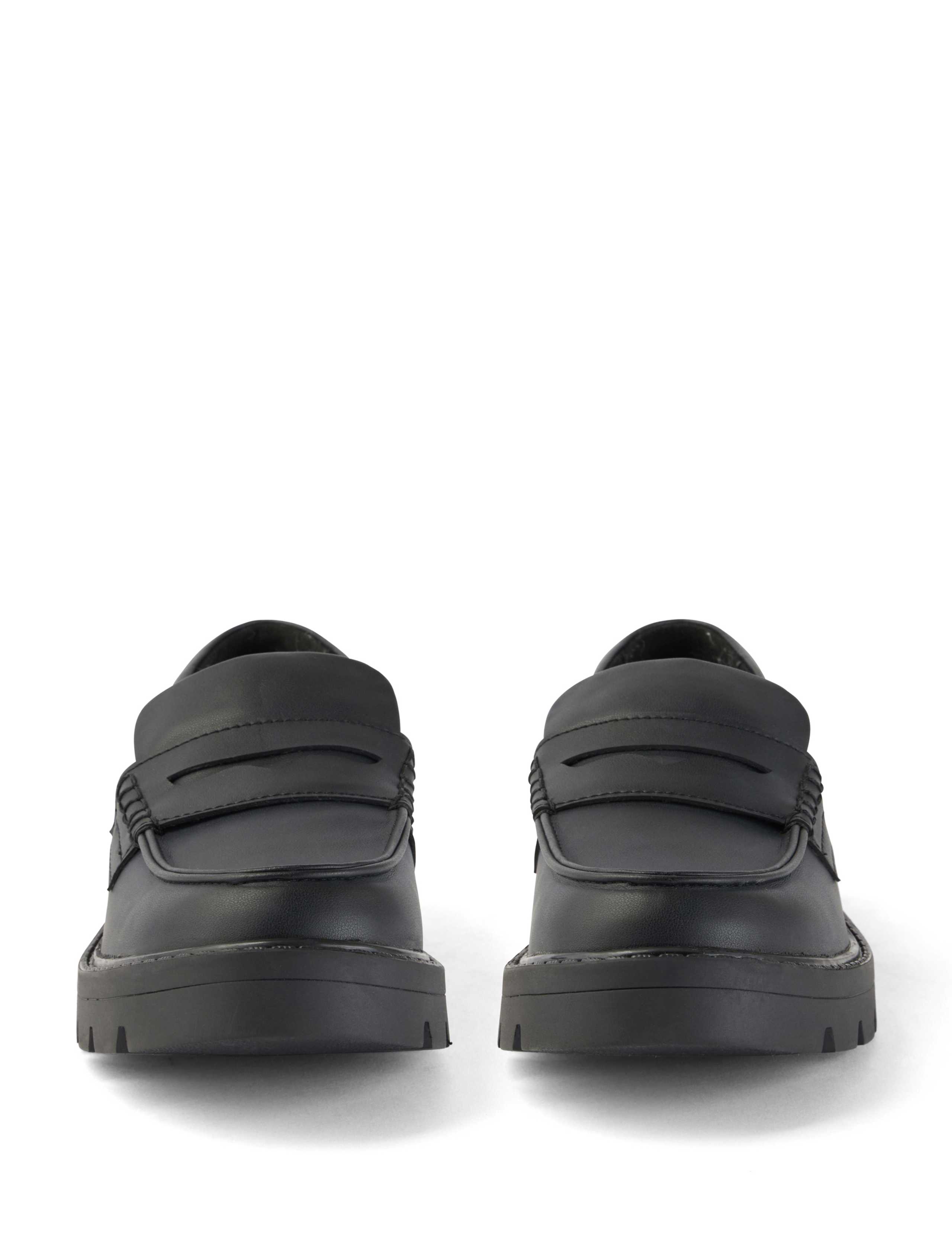 Chunky Block Heel Loafers 4 of 6