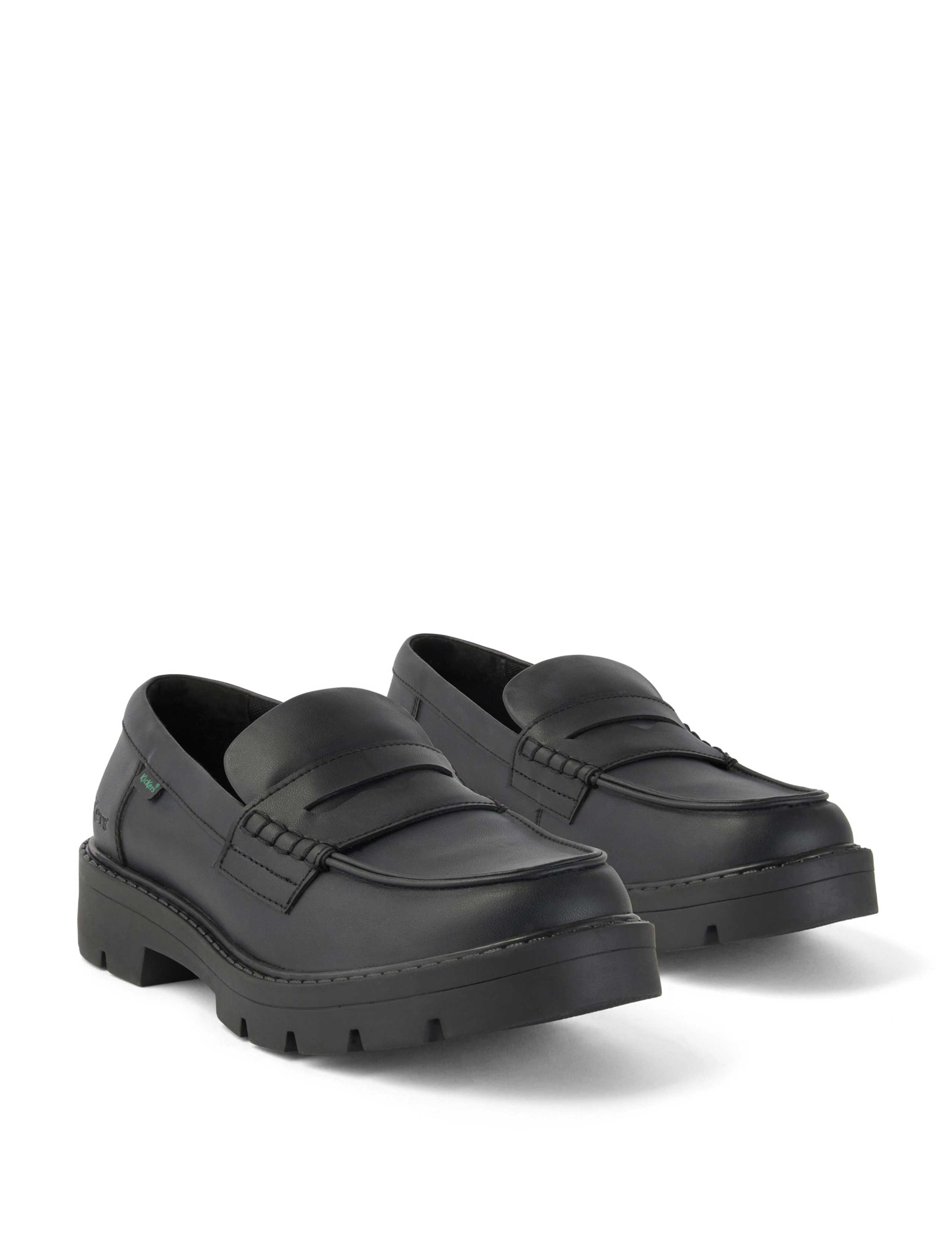 Chunky Block Heel Loafers 2 of 6