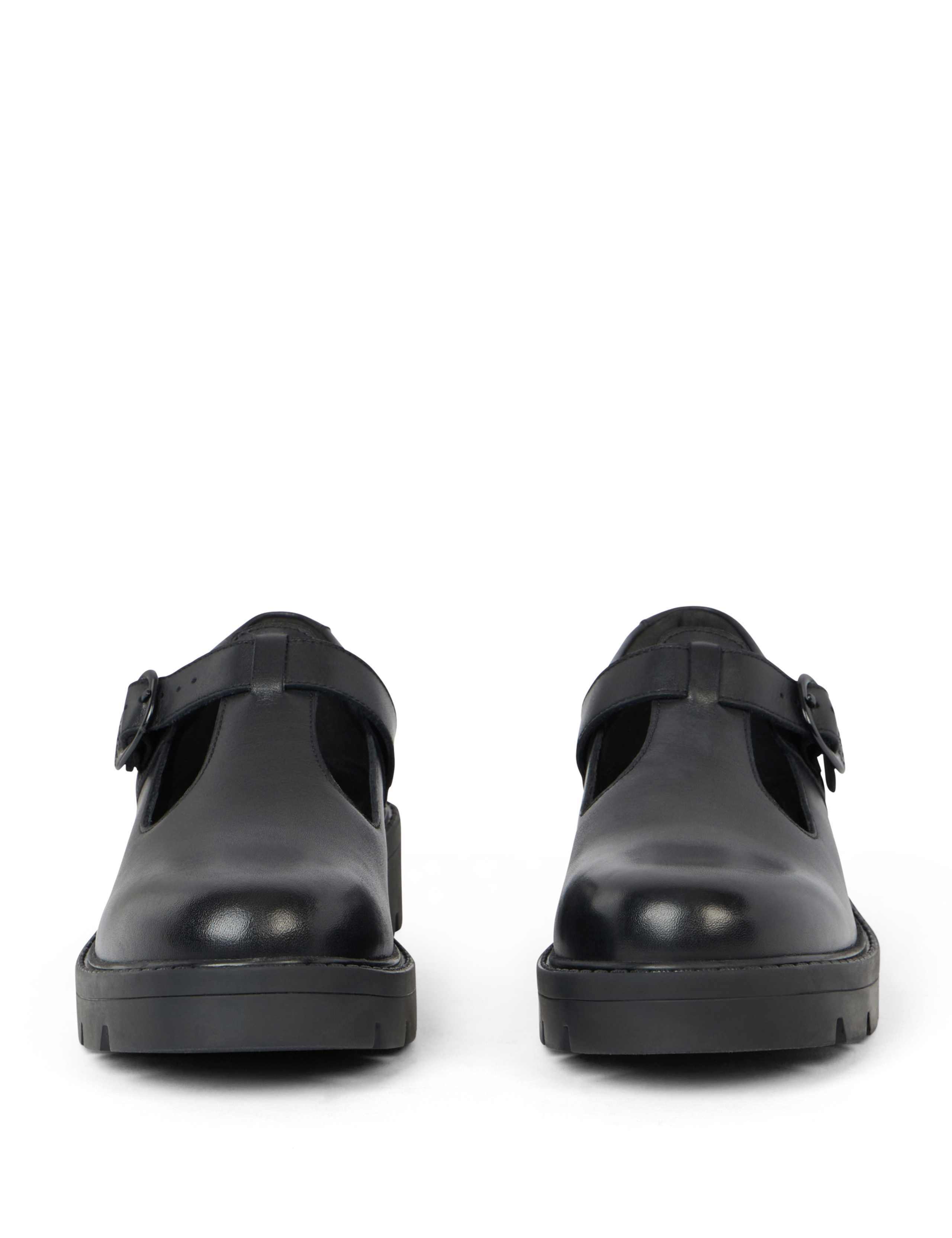 Leather T-Bar Chunky Shoes 3 of 6