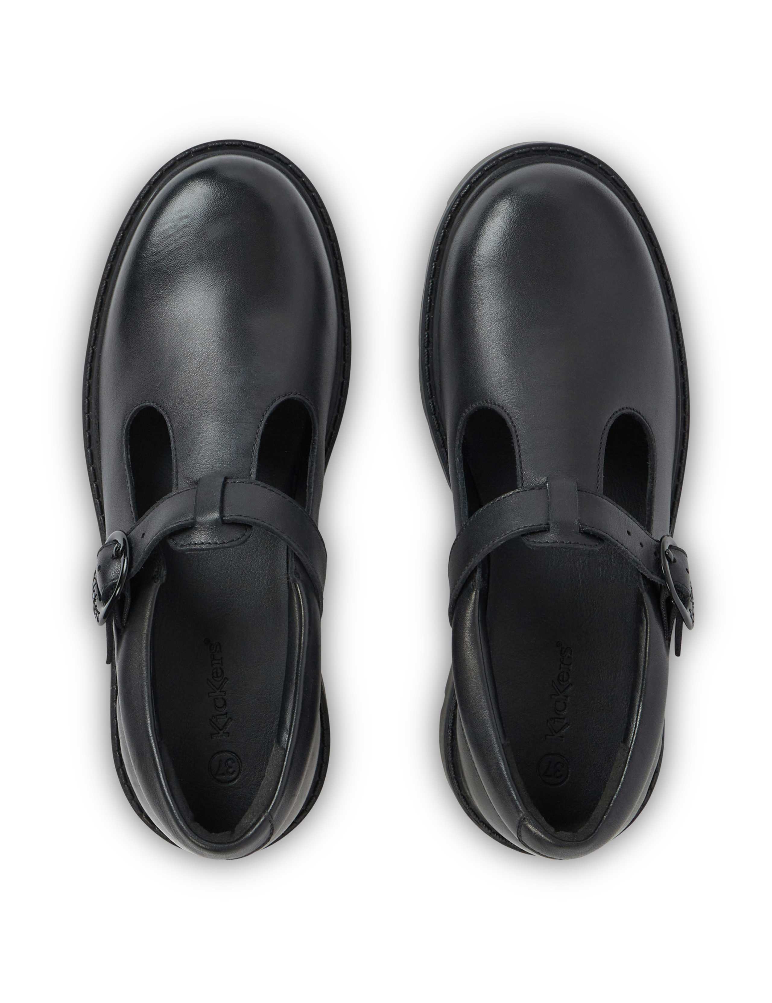 Leather T-Bar Chunky Shoes 4 of 6