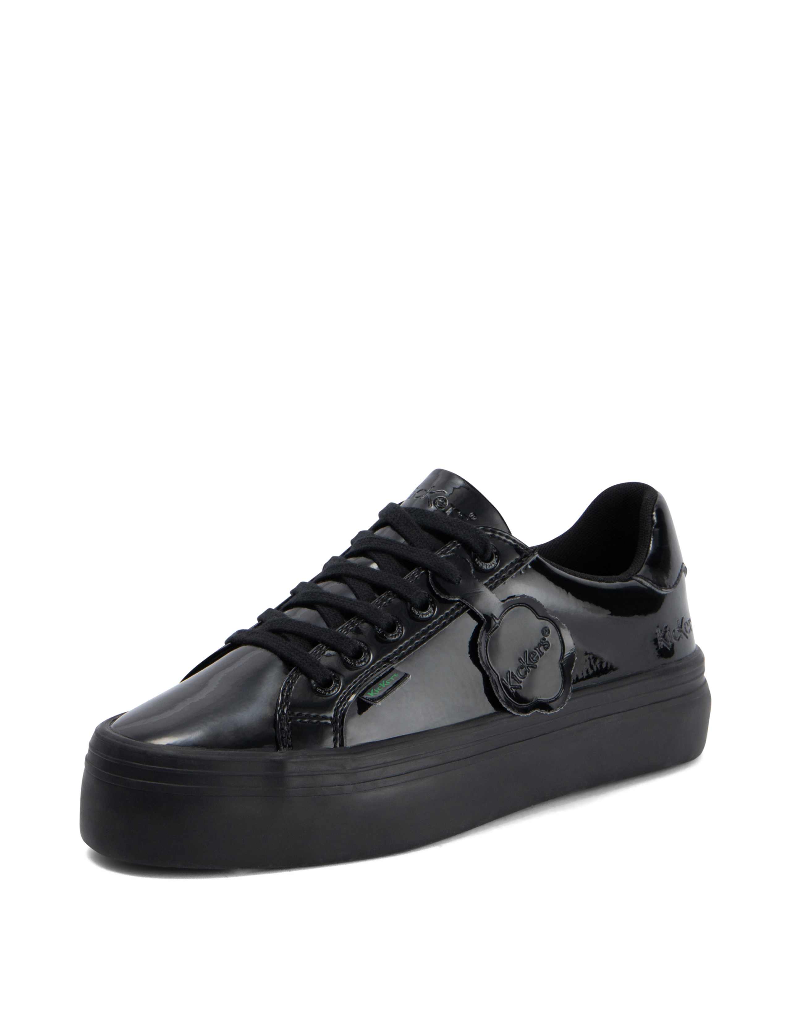 Patent Lace Up Flatform Shoes 6 of 6