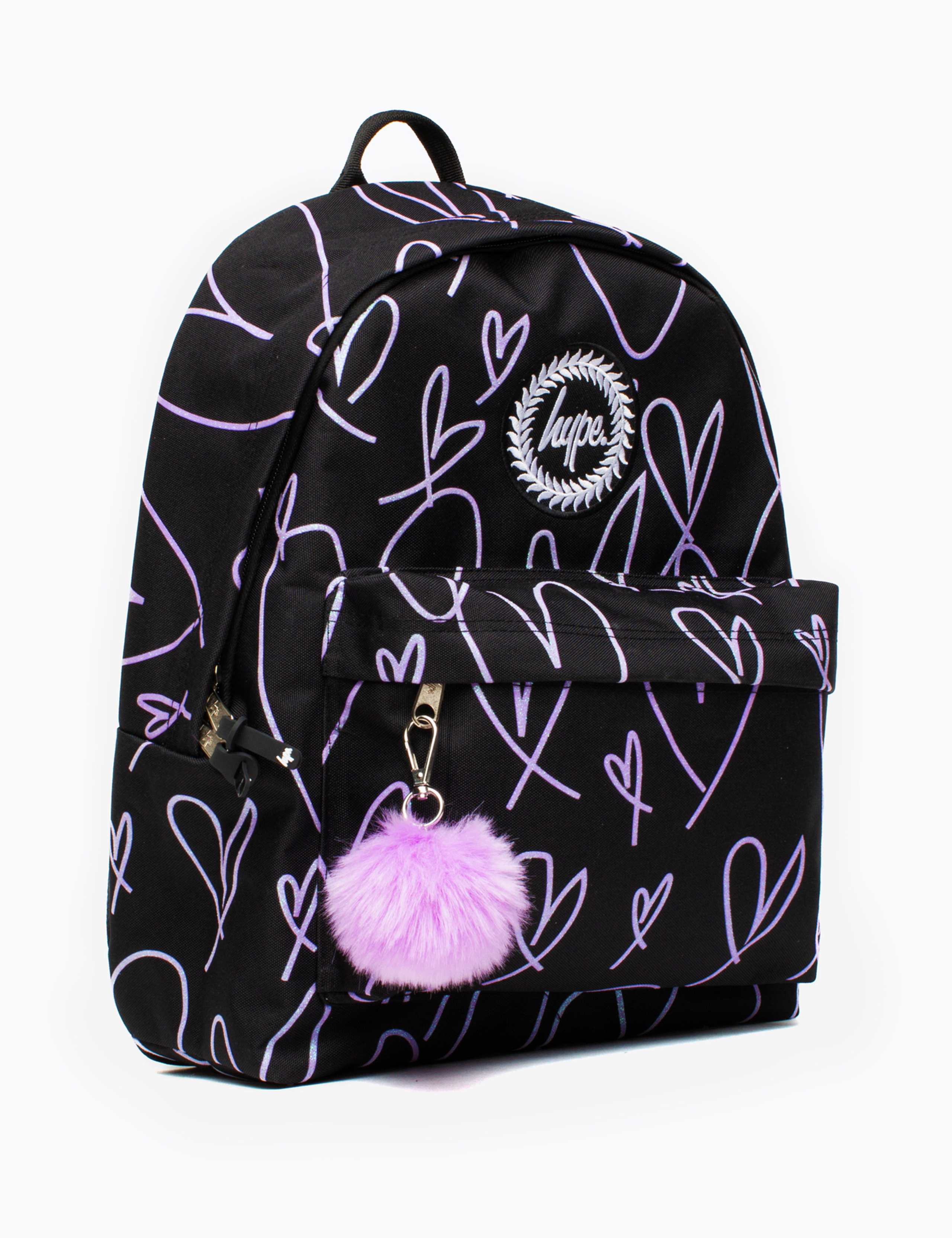 Kids' Heart Print Backpack 3 of 11