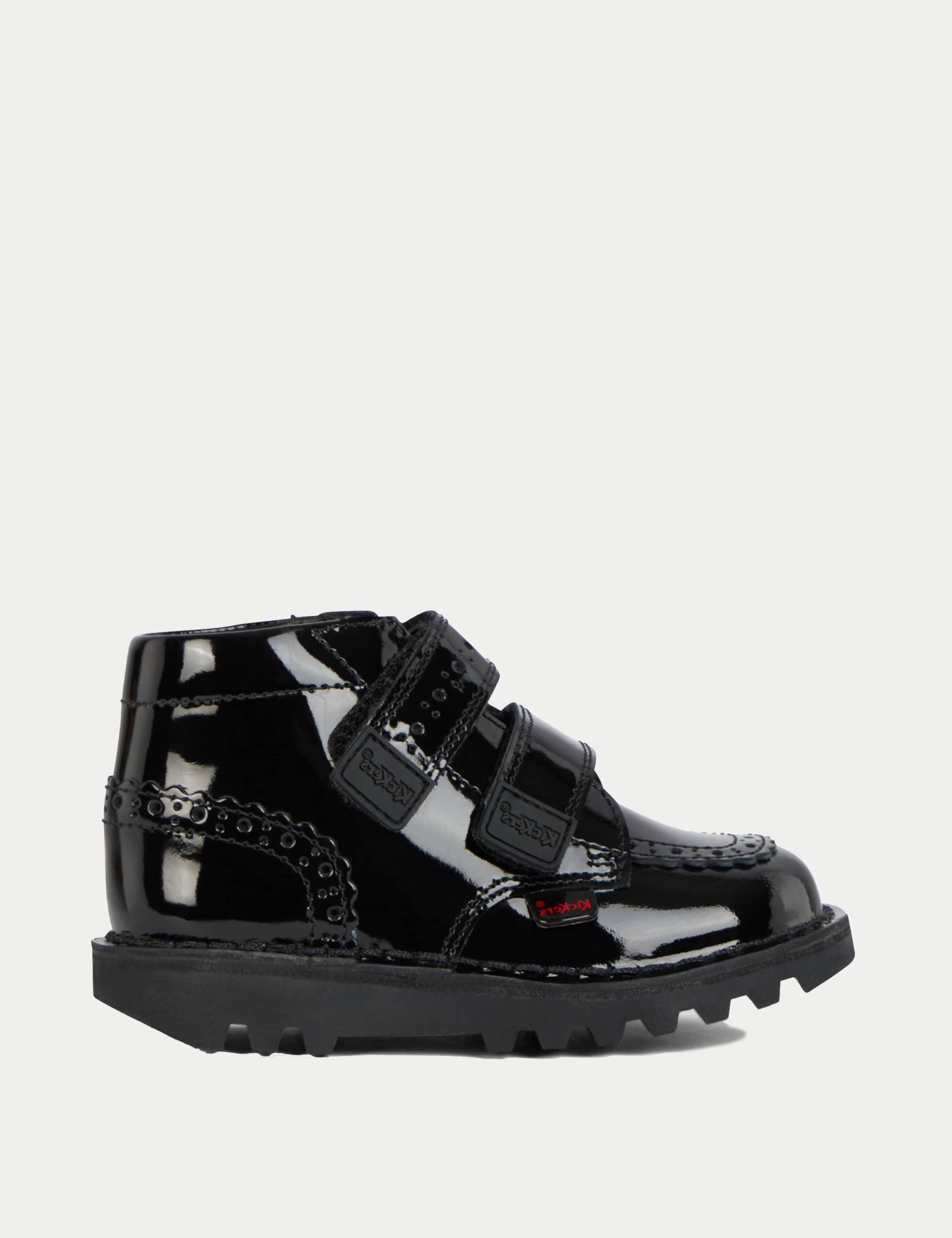 Kids' Patent Riptape High Top Brogues (7 Small - 12 Small) 1 of 6