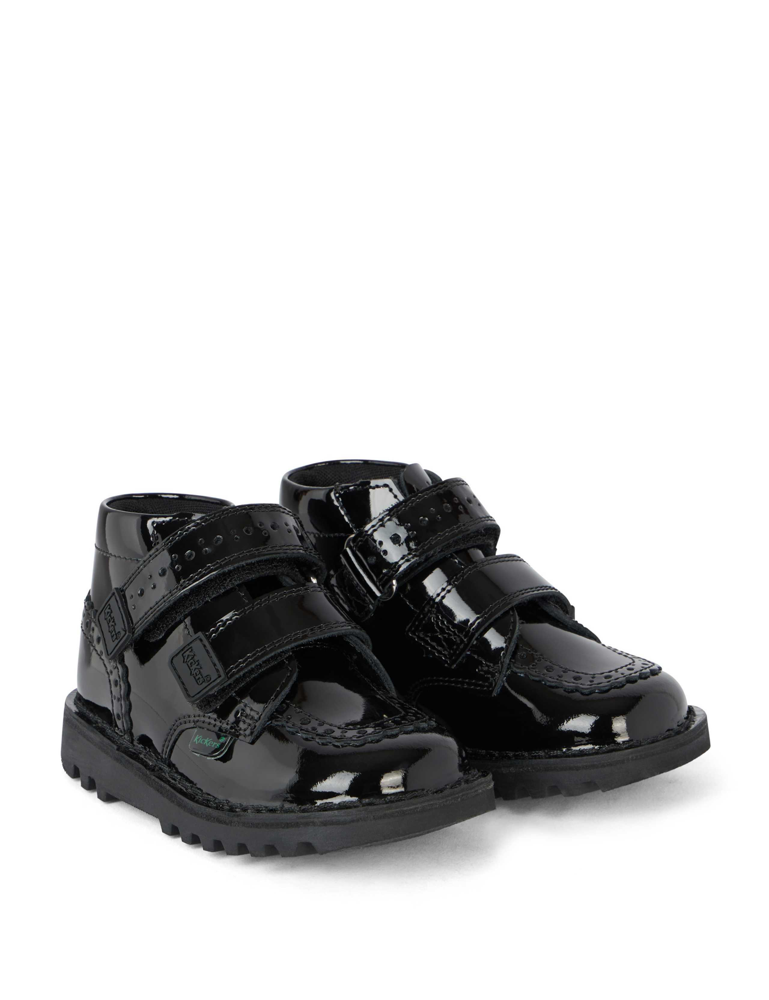 Kids' Patent Riptape High Top Brogues (7 Small - 12 Small) 2 of 6