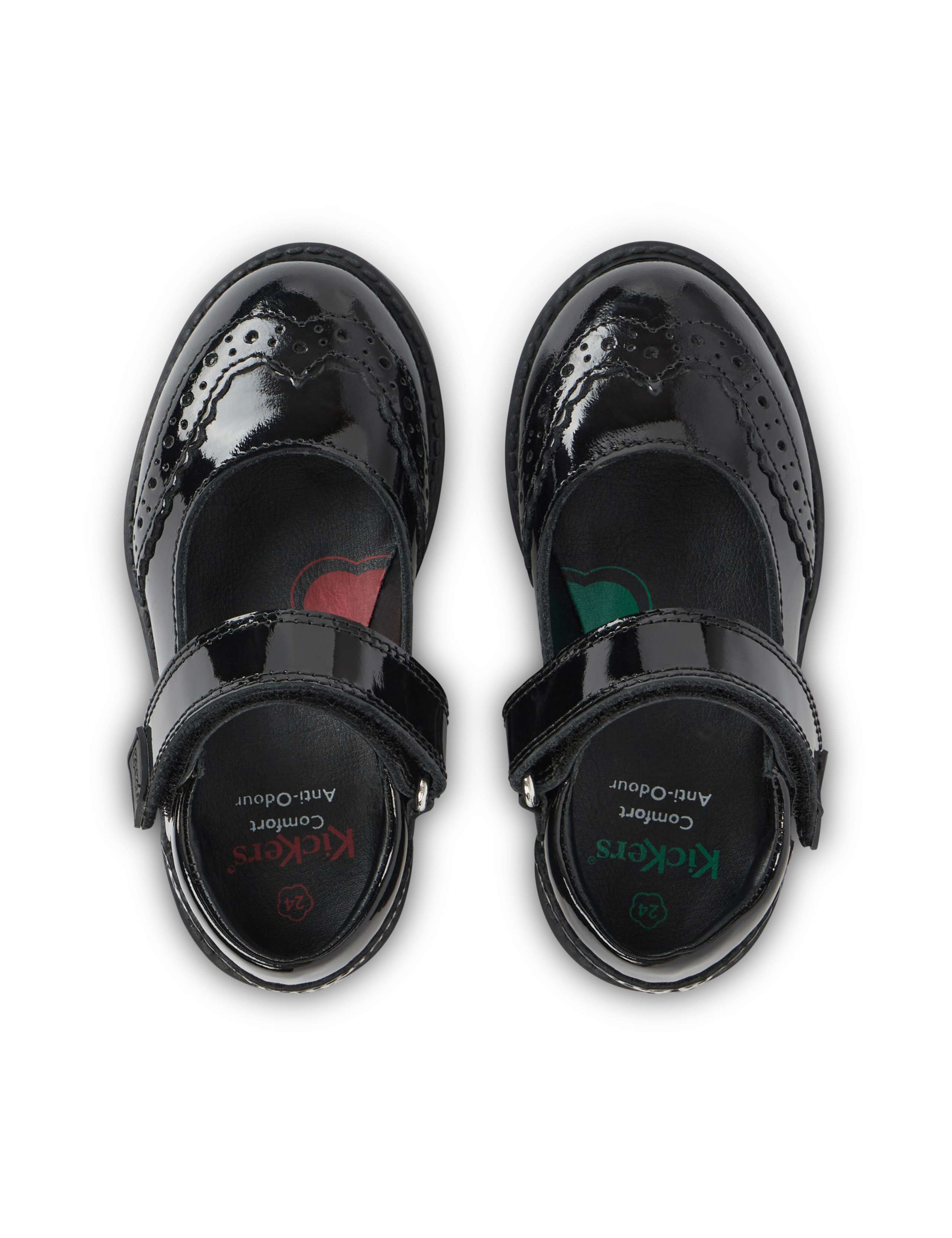 Kids' Leather Riptape Brogues (7 Small - 12 Small) 5 of 6
