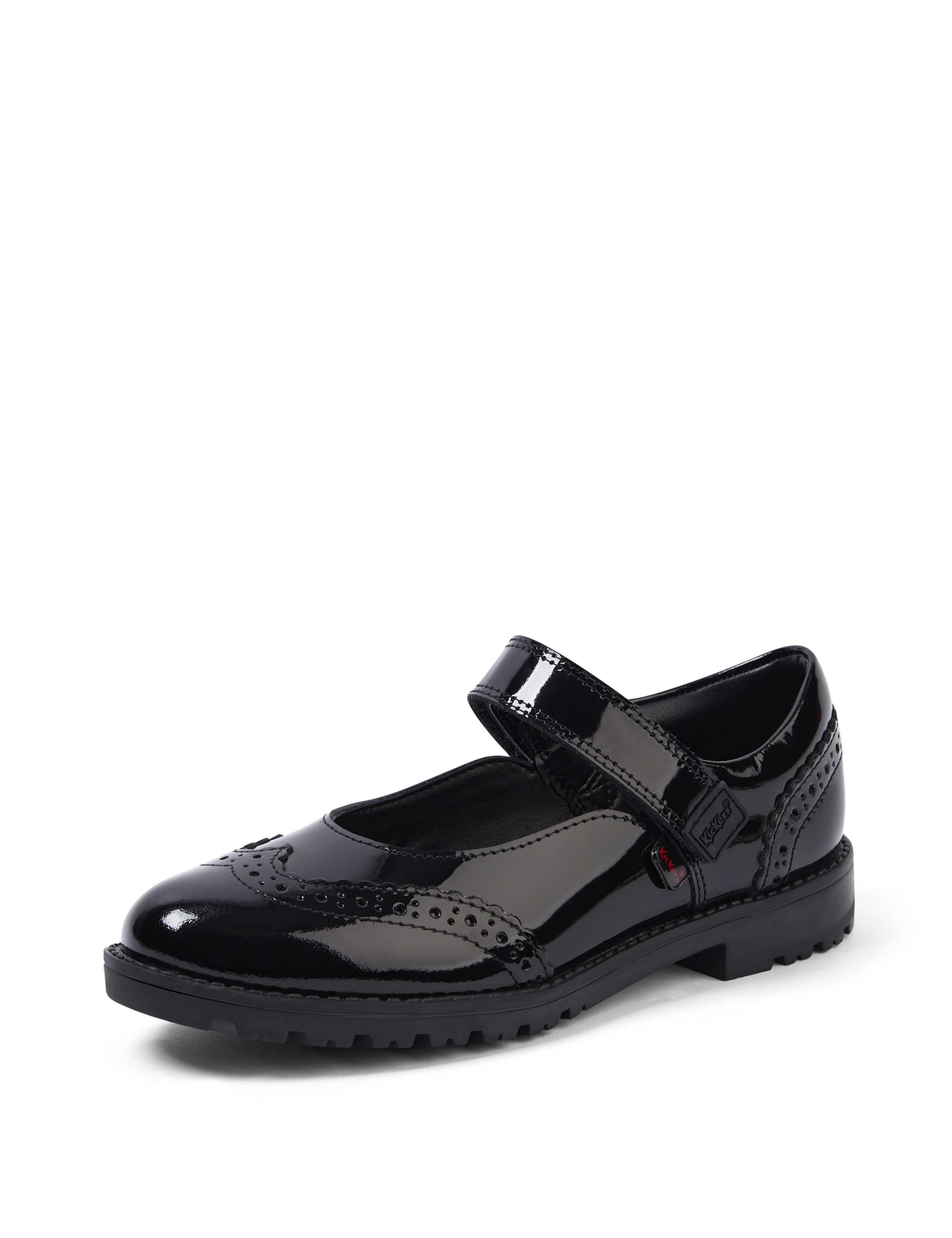 Kids' Patent Riptape School Brogues (12½ Small - 2½ Large) 3 of 6