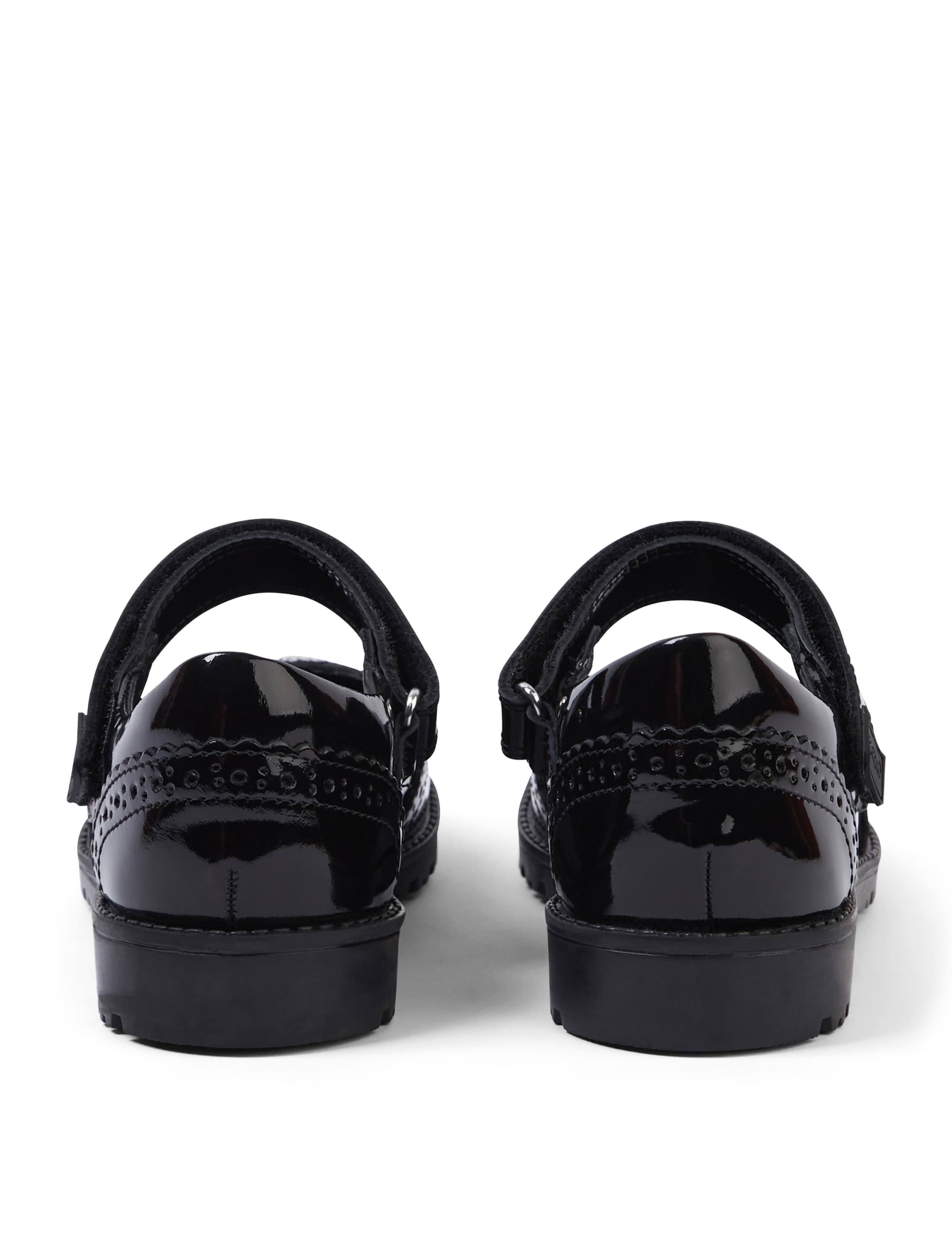Kids' Patent Riptape School Brogues (12½ Small - 2½ Large) 6 of 6